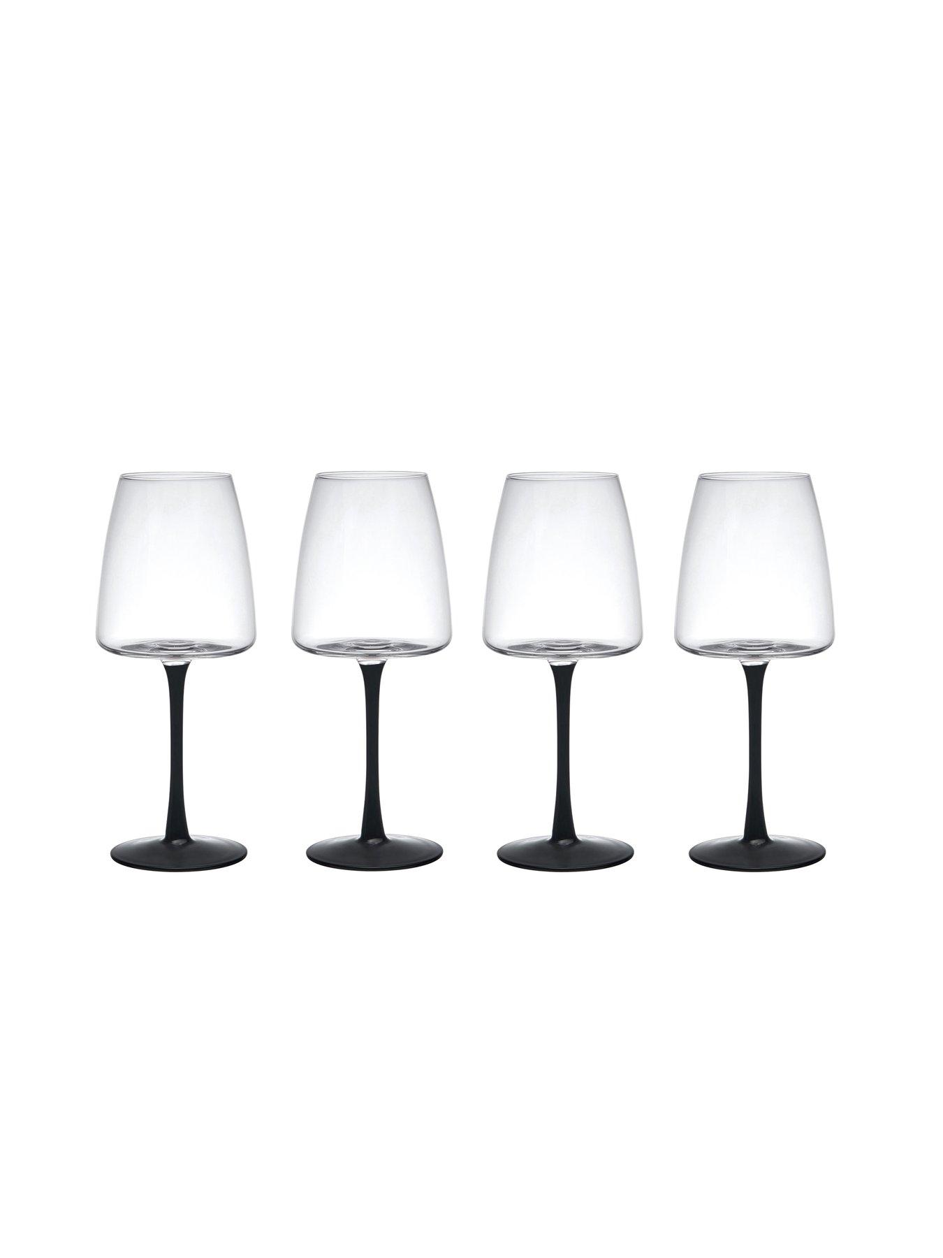 Image 4 of 6 of Mikasa Palermo Set of 4 Crystal White Wine Glasses