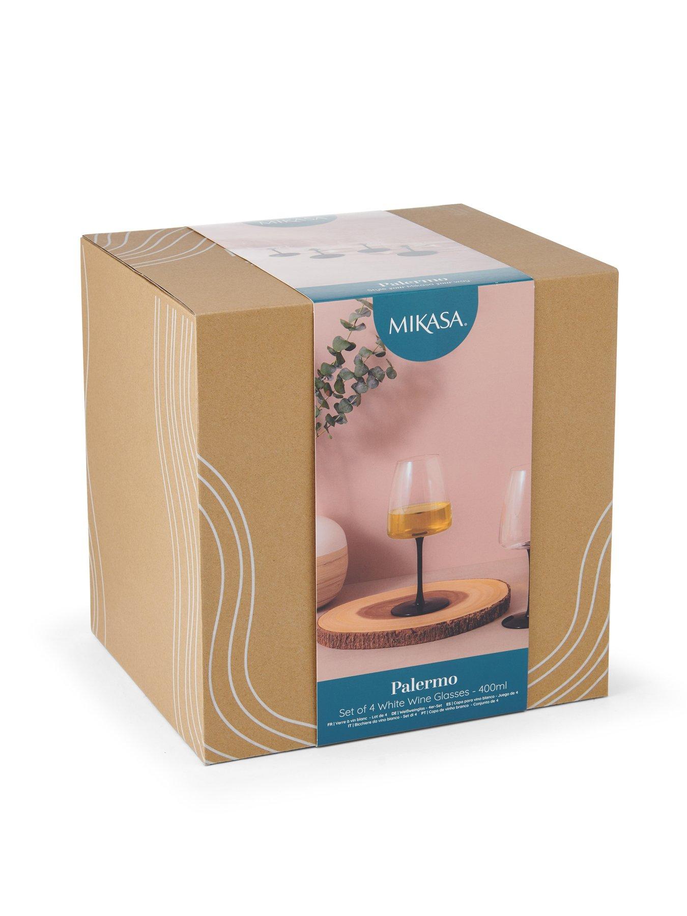 Image 6 of 6 of Mikasa Palermo Set of 4 Crystal White Wine Glasses