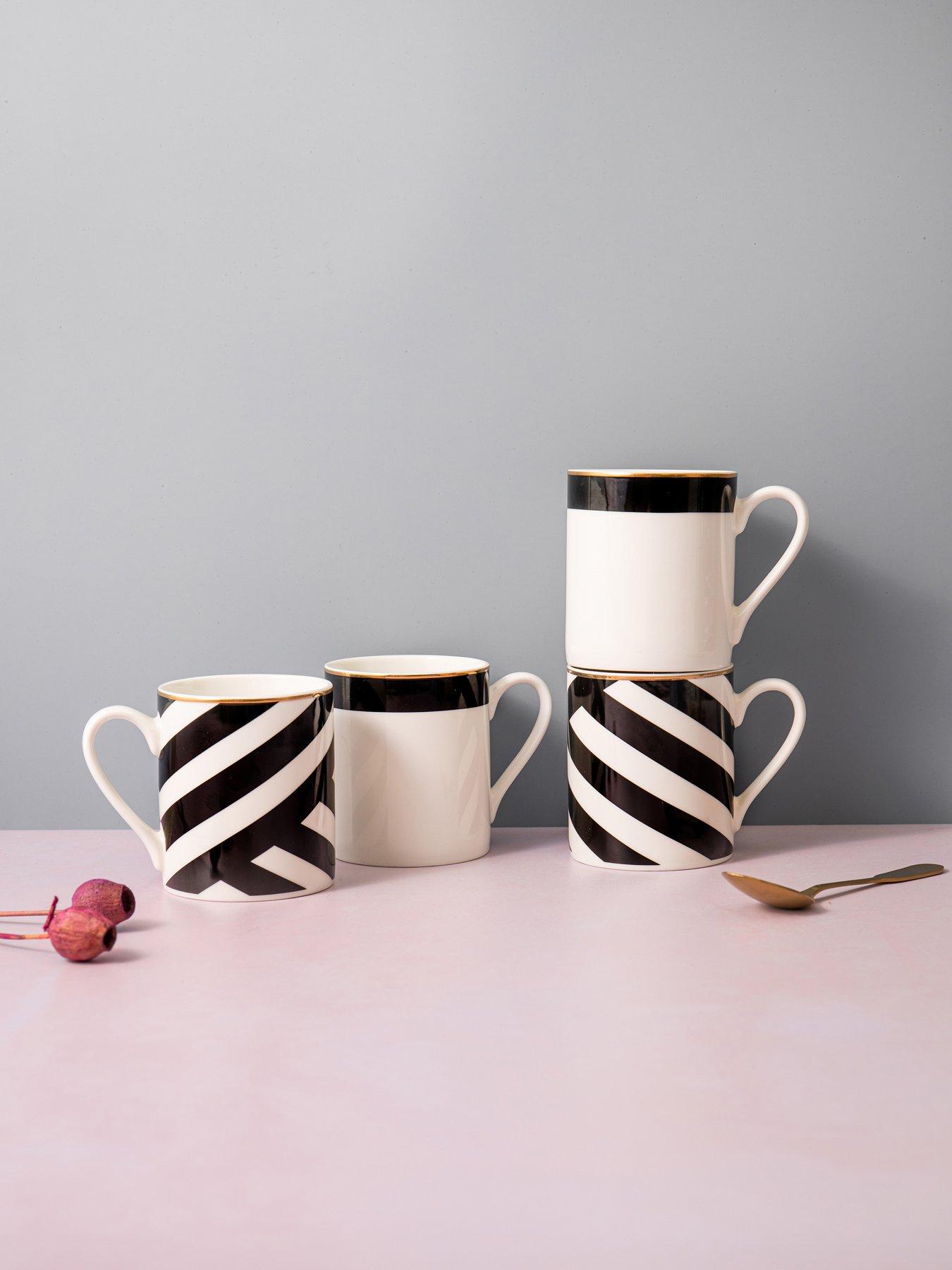 undefined Luxe Deco China Mugs – Set of 4