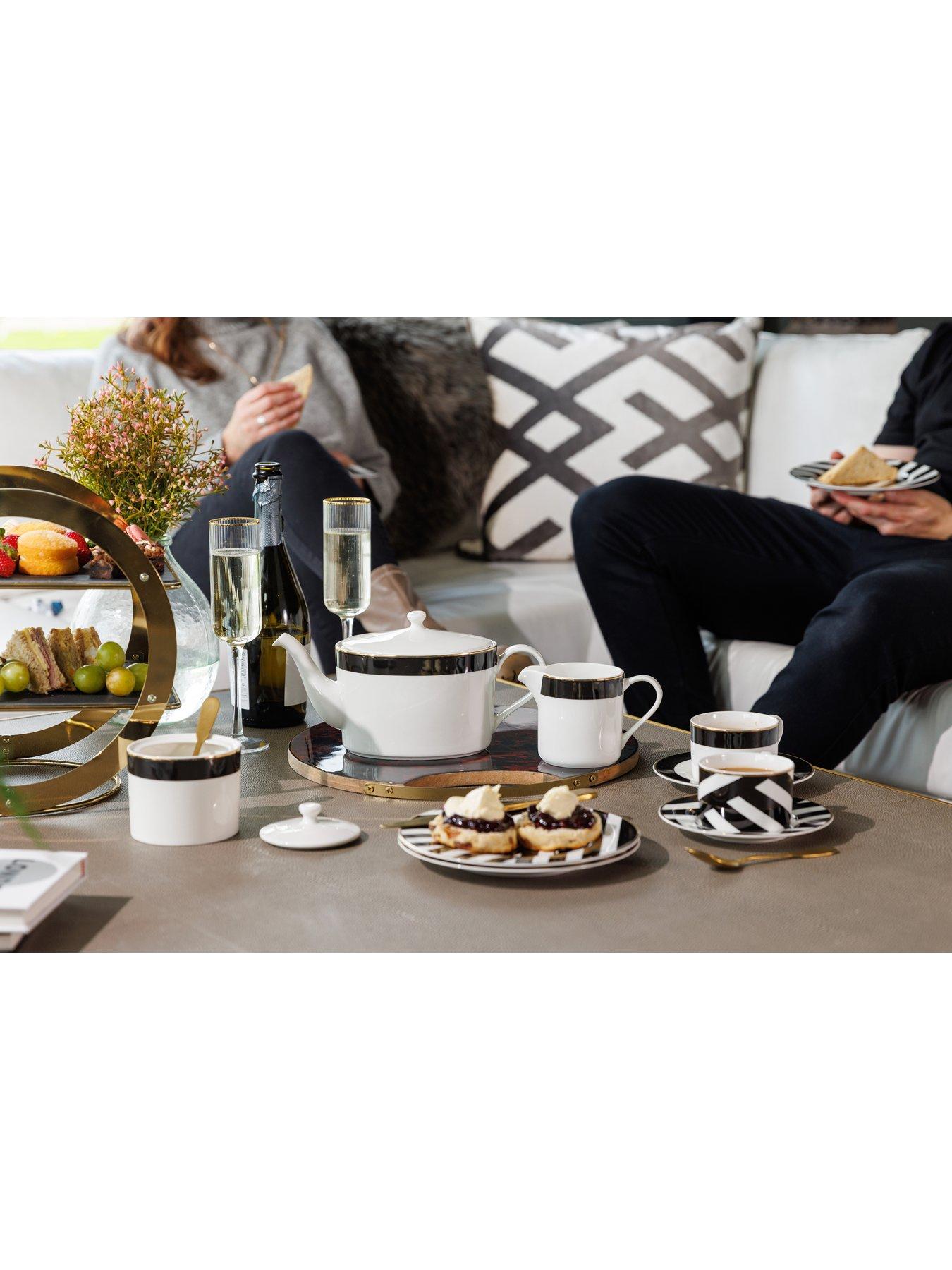  image of mikasa-luxe-deco-sugar-pot-and-creamer-set