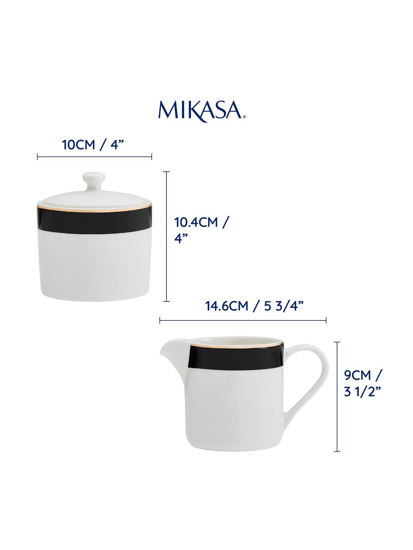  image of mikasa-luxe-deco-sugar-pot-and-creamer-set