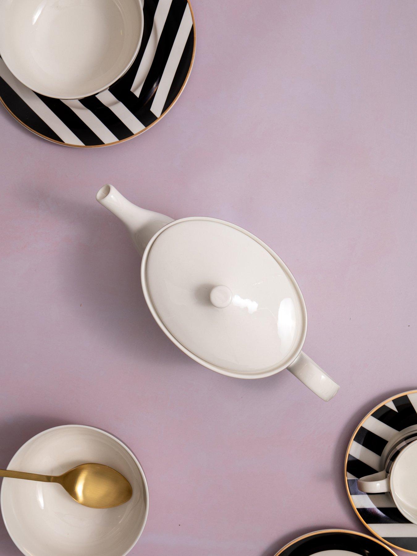  image of mikasa-luxe-deco-china-teapot