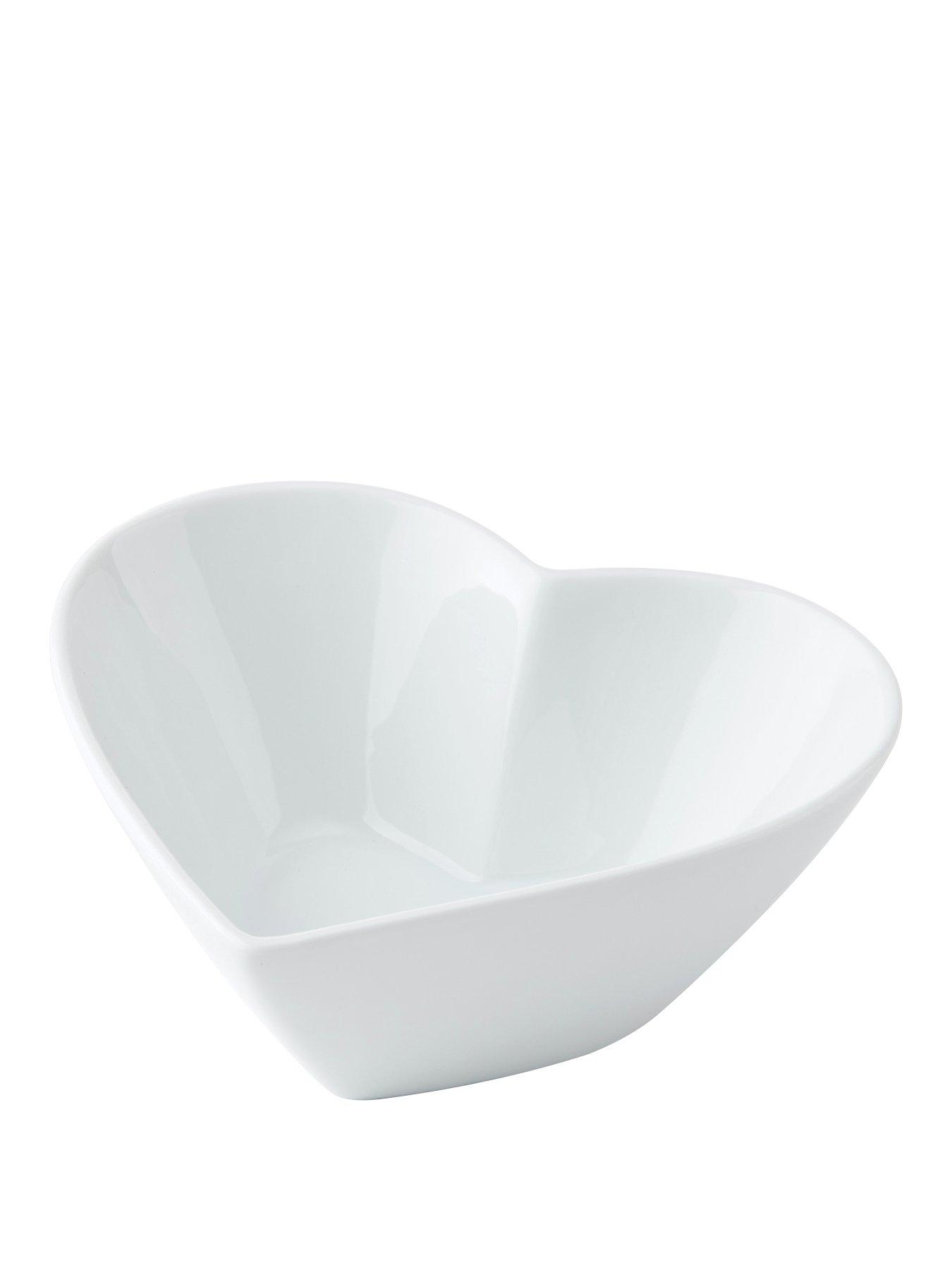 Mikasa Chalk Porcelain Small Heart-Shaped Bowl