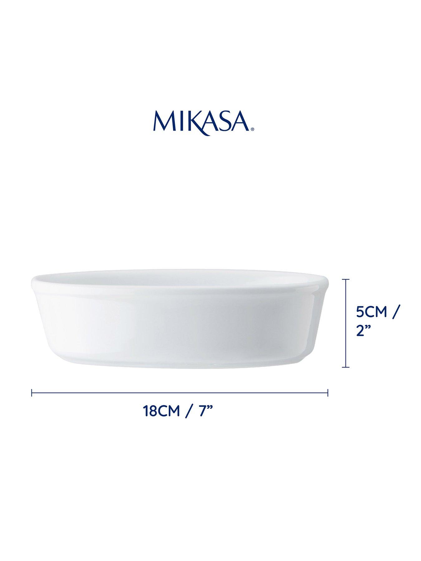  image of mikasa-chalk-oval-pie-dish-ndash-17-cm