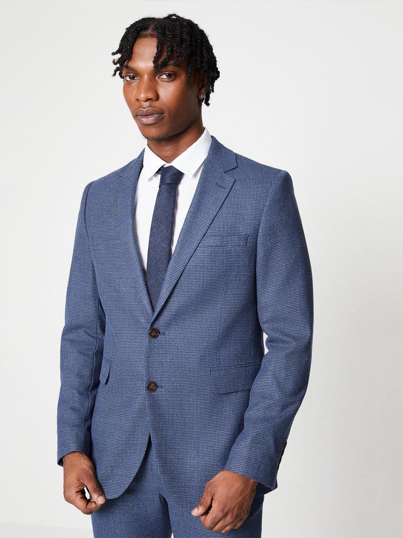 Jodrell Suit Waistcoat Blue Marl