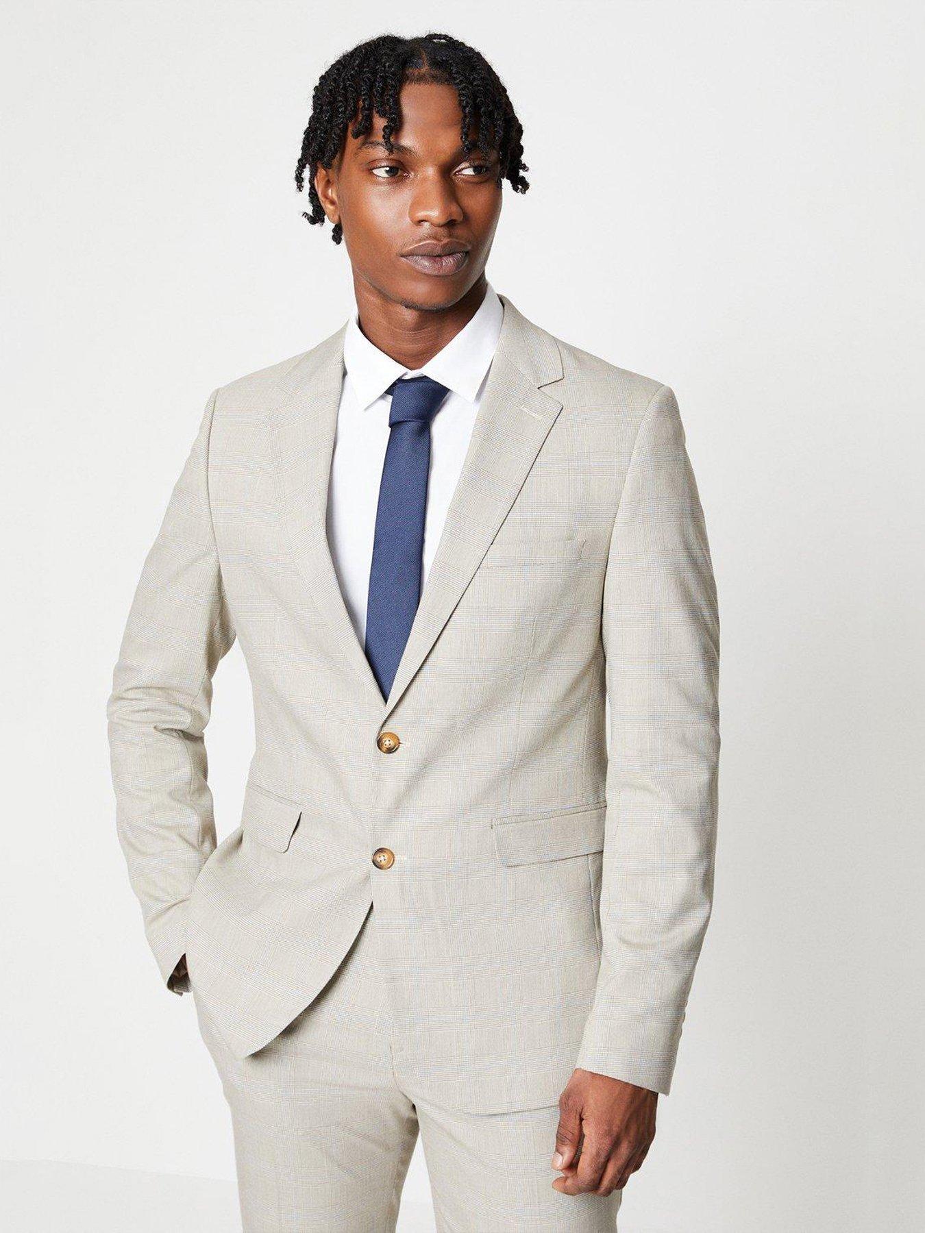 undefined Burton Neutral Pow Check Suit Jacket