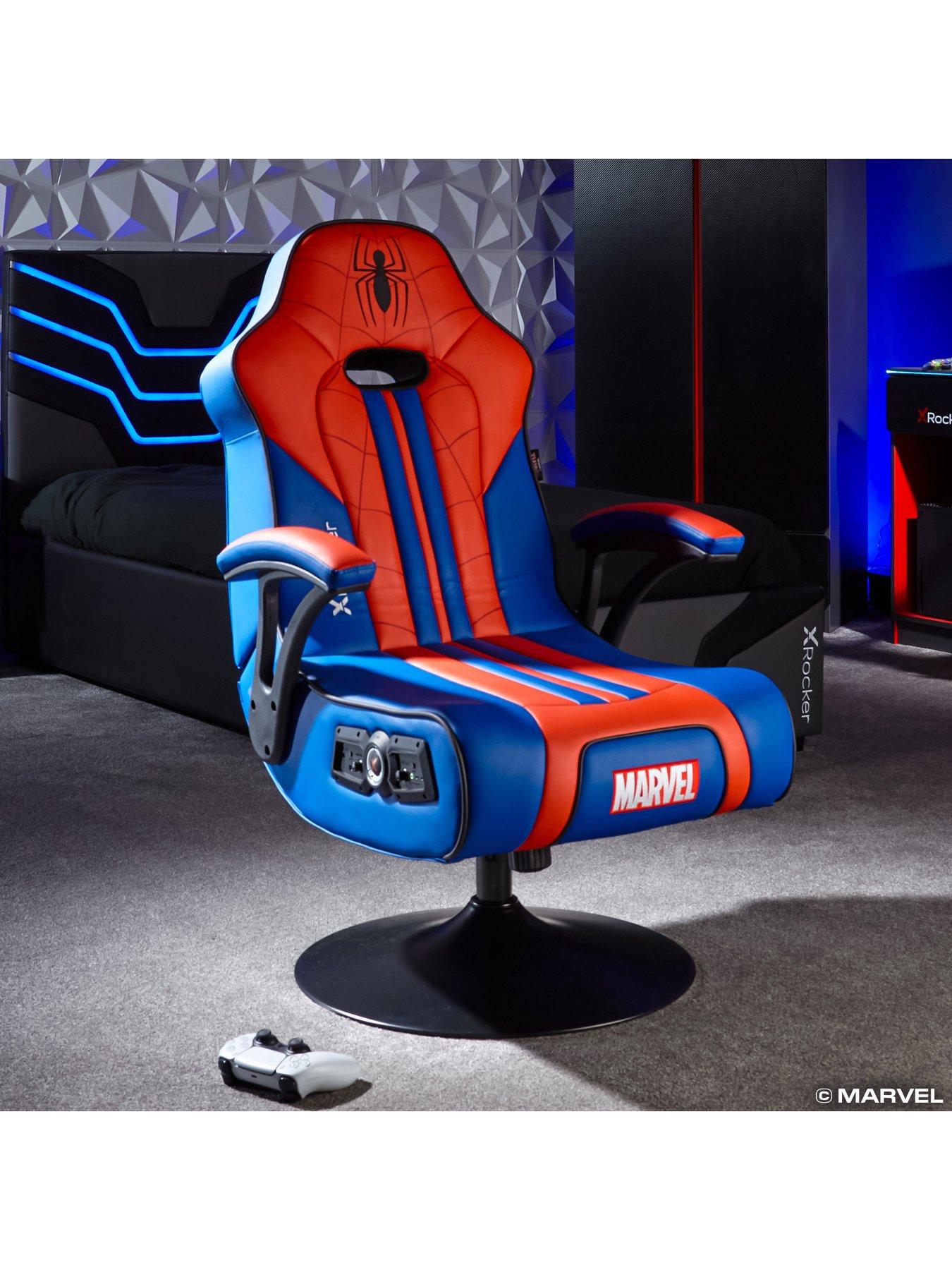 X Rocker Marvel Elite 2.1 Bluetooth Audio Gaming Chair with Vibration - Spider-Man