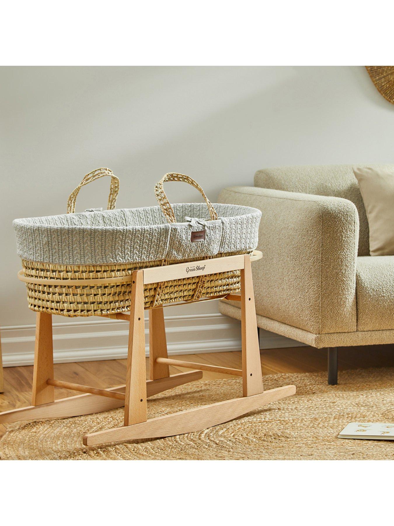 Green sheep moses clearance basket