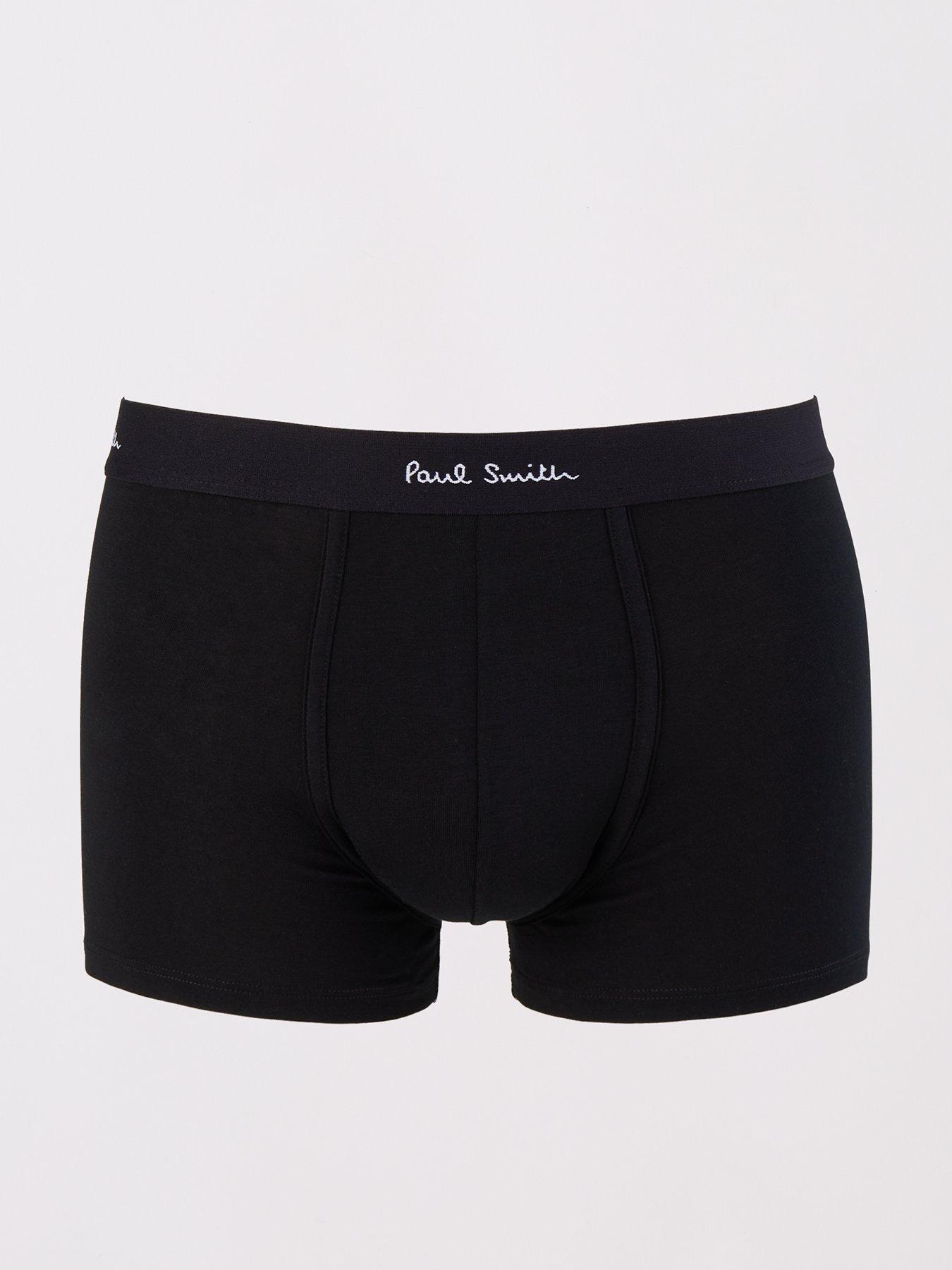 Image 3 of 5 of PS PAUL SMITH 3 Pack Plain/stripe Trunks - Black