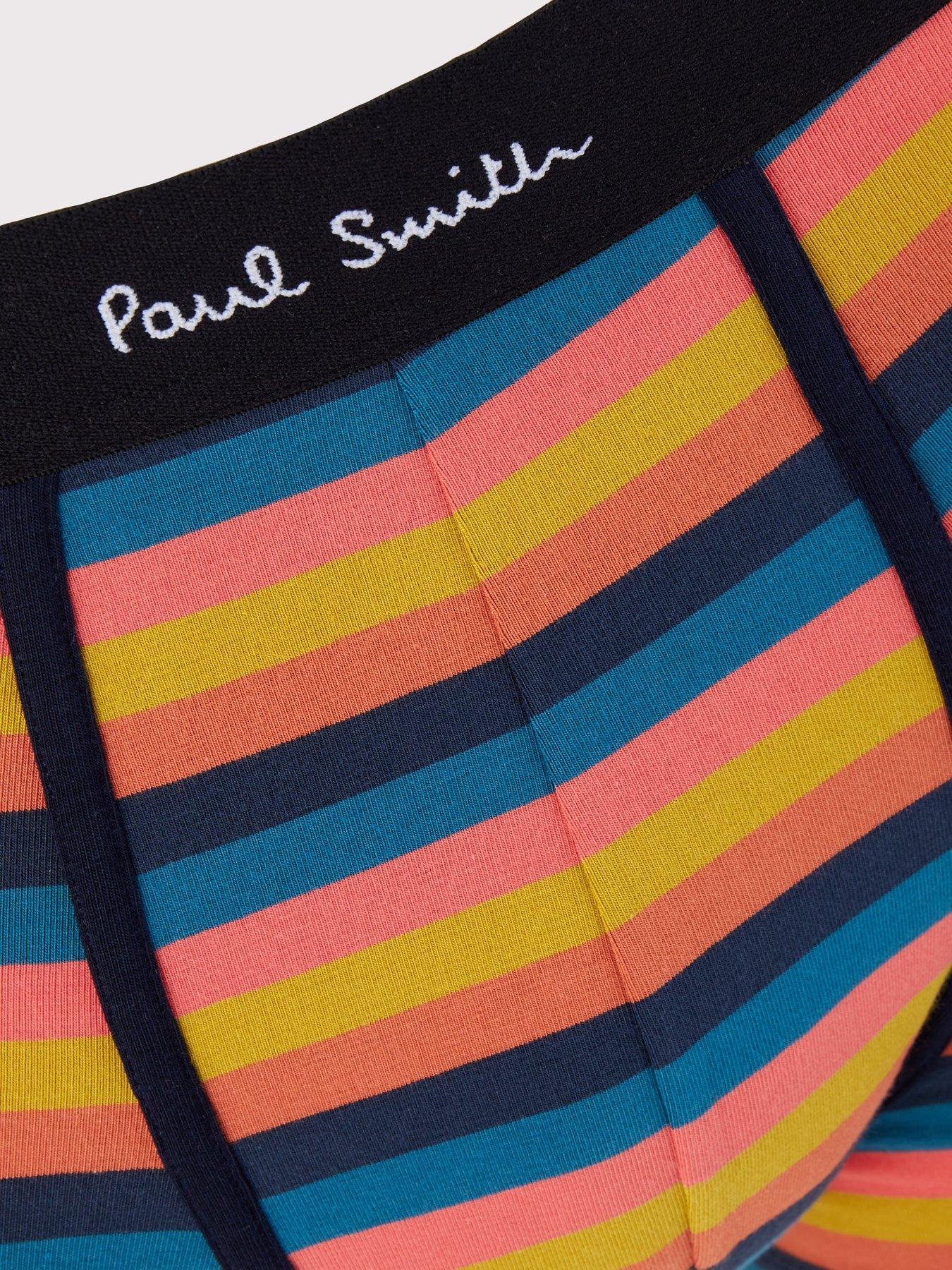 Image 4 of 5 of PS PAUL SMITH 3 Pack Plain/stripe Trunks - Black