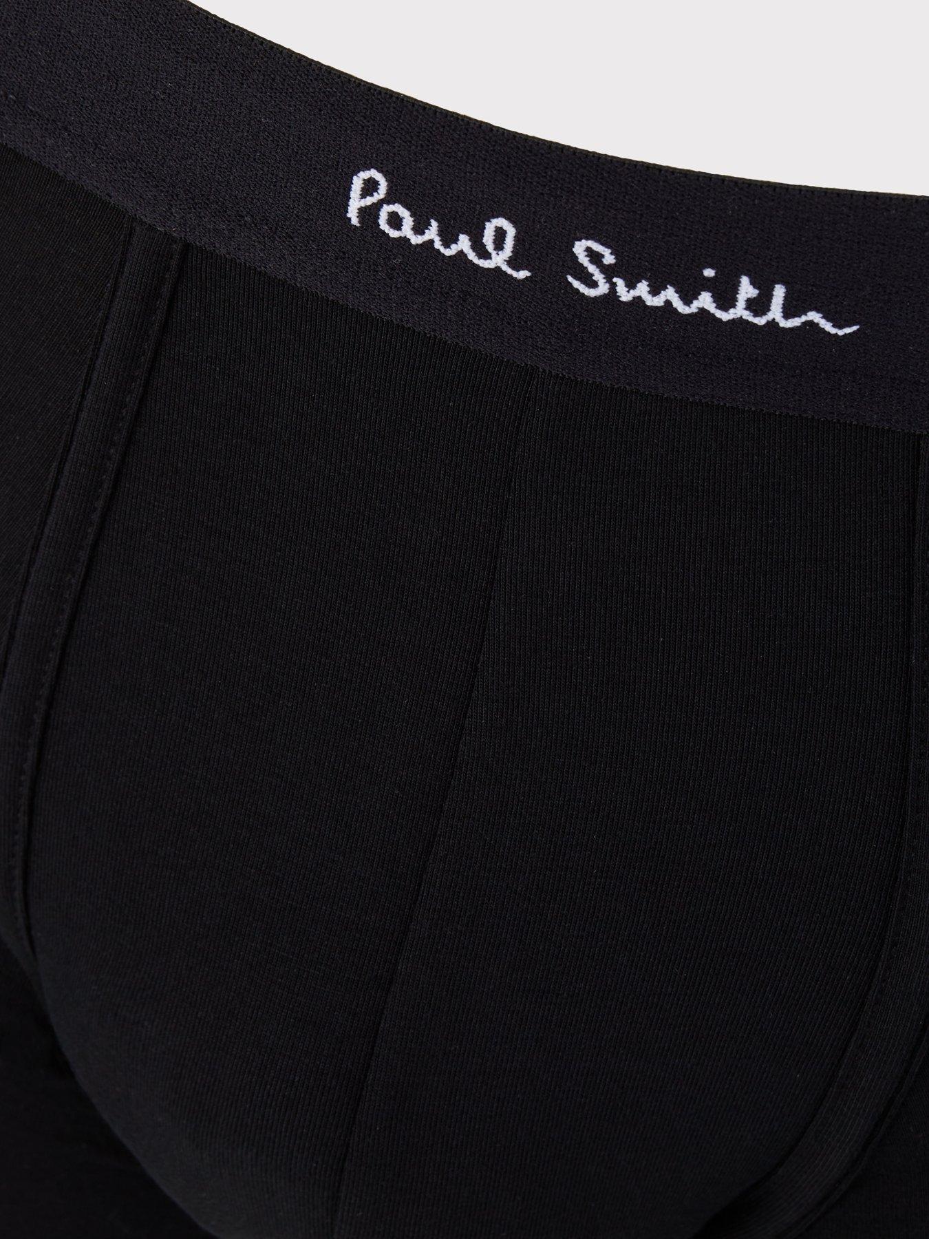 Image 5 of 5 of PS PAUL SMITH 3 Pack Plain/stripe Trunks - Black