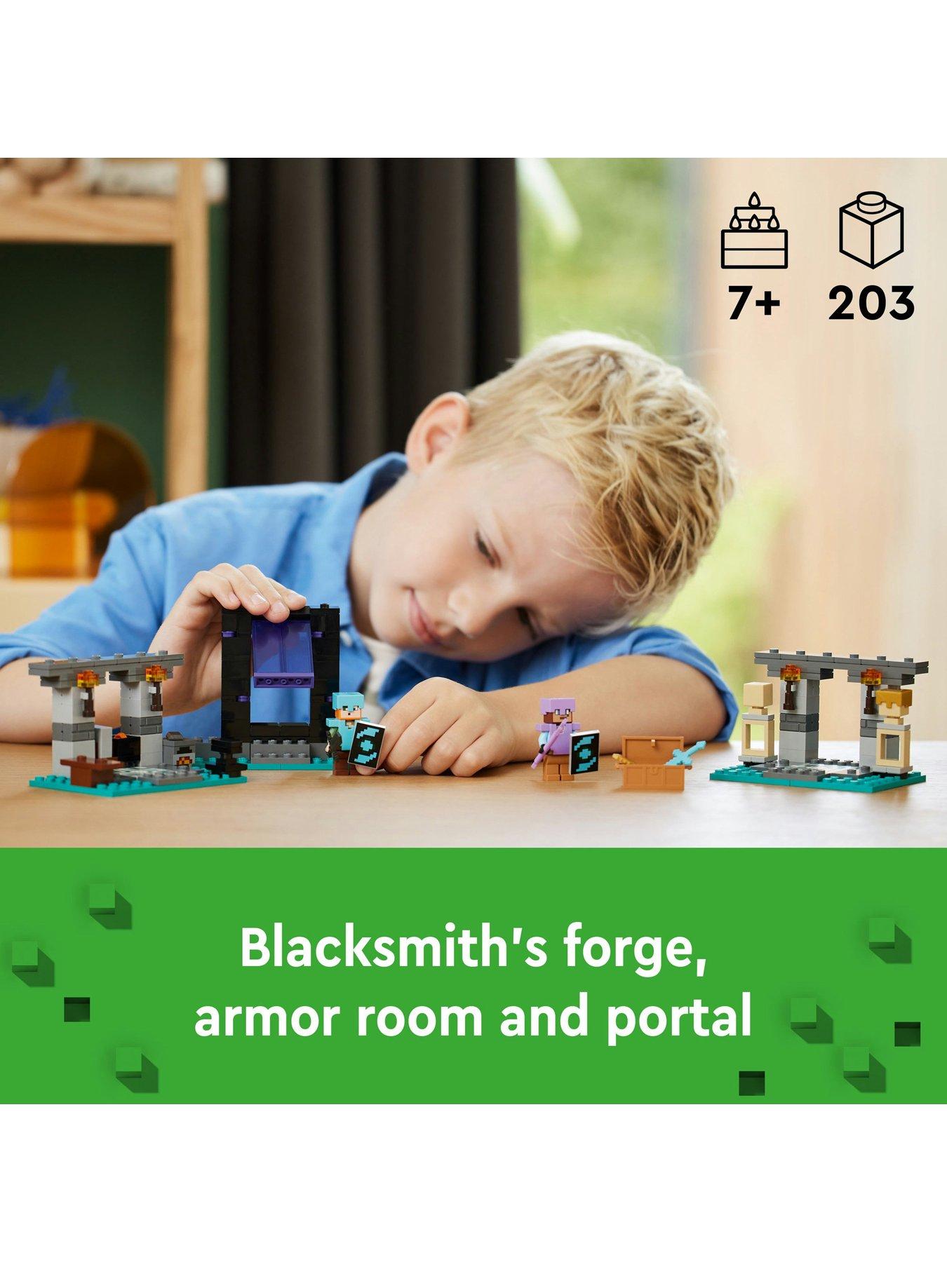 Image 2 of 8 of LEGO Minecraft The Armoury Toy with Figures 21252