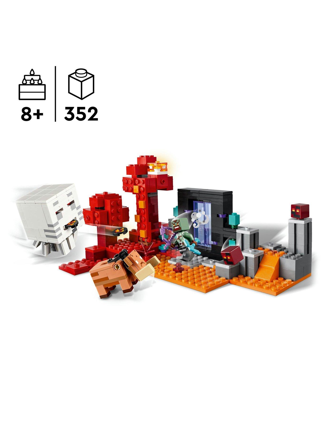 LEGO Minecraft The Nether Portal Ambush Toy 21255 Littlewoods