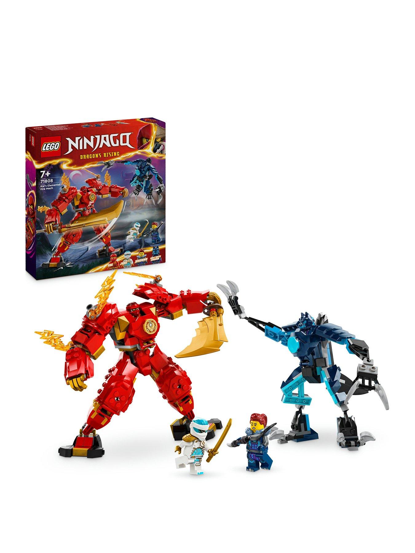 Image 1 of 8 of LEGO Ninjago Kai&rsquo;s Elemental Fire Mech Toy Set 71808