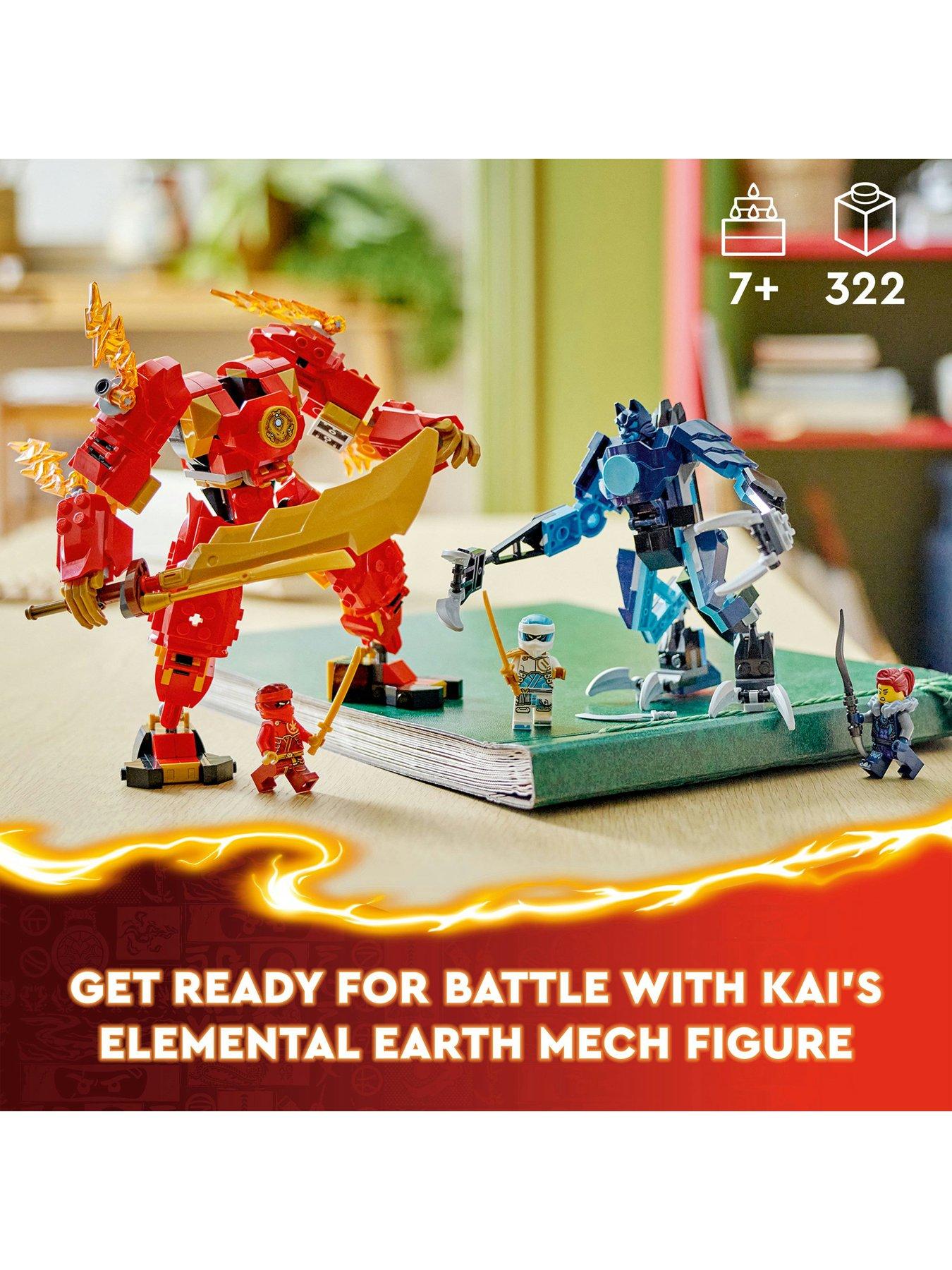 Image 2 of 8 of LEGO Ninjago Kai&rsquo;s Elemental Fire Mech Toy Set 71808