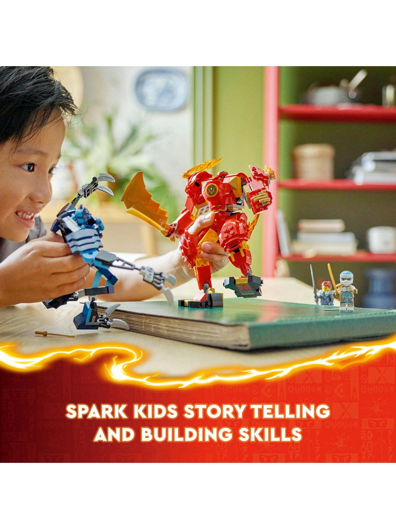 Image 5 of 8 of LEGO Ninjago Kai&rsquo;s Elemental Fire Mech Toy Set 71808