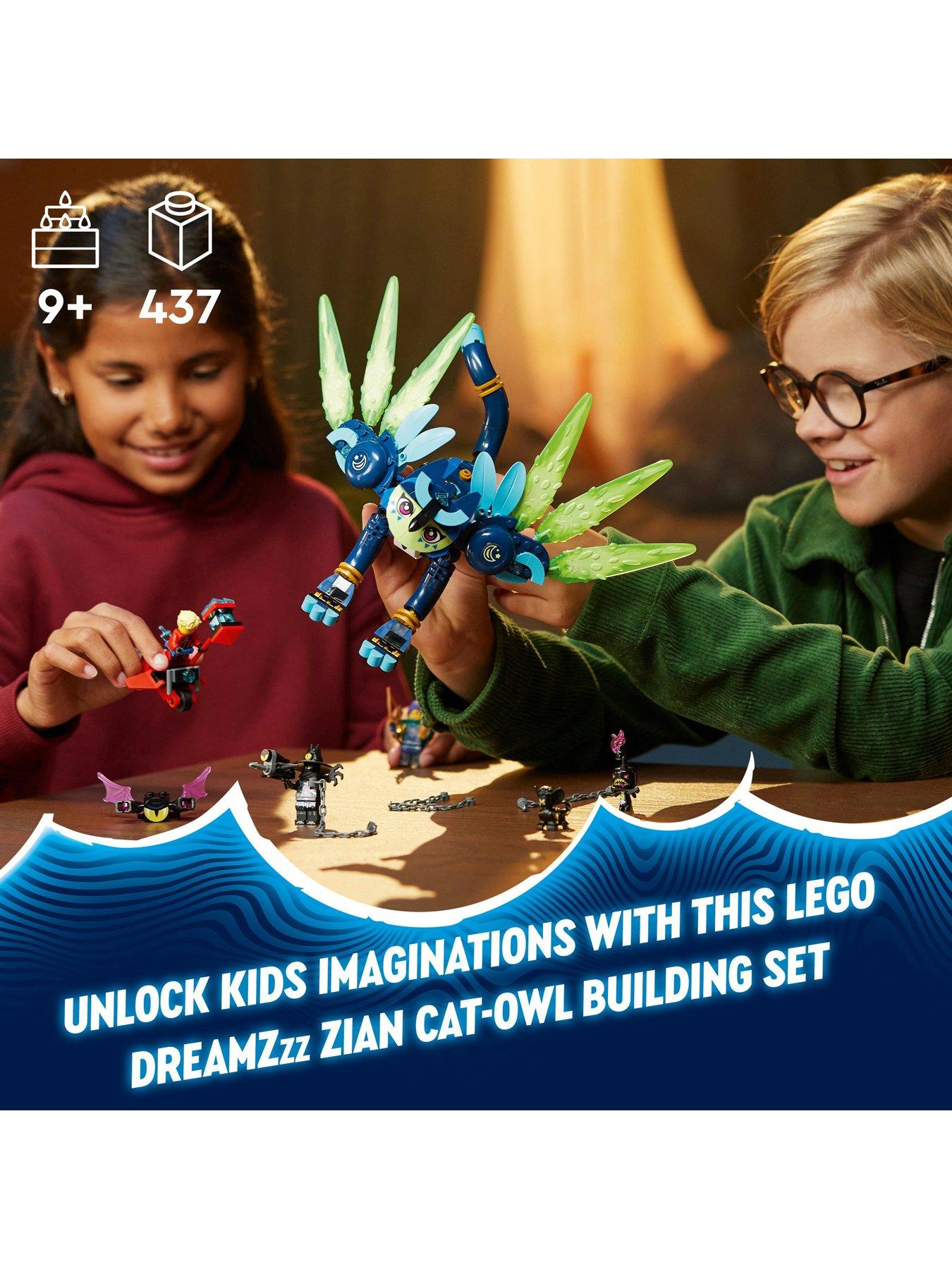  image of lego-dreamzzz-zoey-and-zian-the-cat-owl-toy-71476