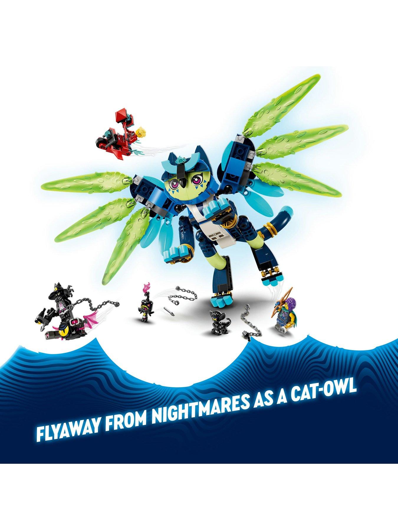  image of lego-dreamzzz-zoey-and-zian-the-cat-owl-toy-71476