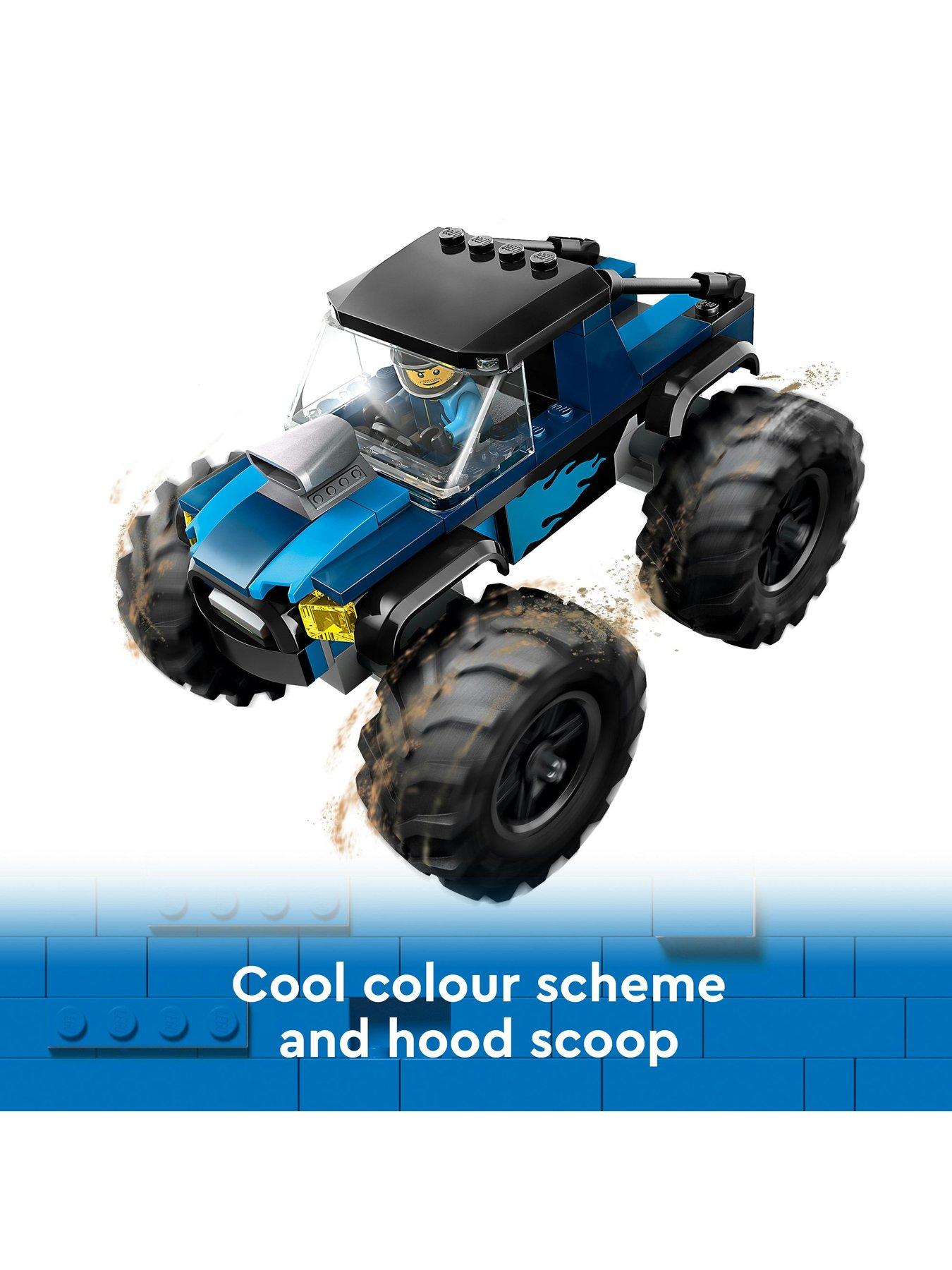 Image 4 of 8 of LEGO City Blue Monster Truck Toy Vehicle Playset 60402