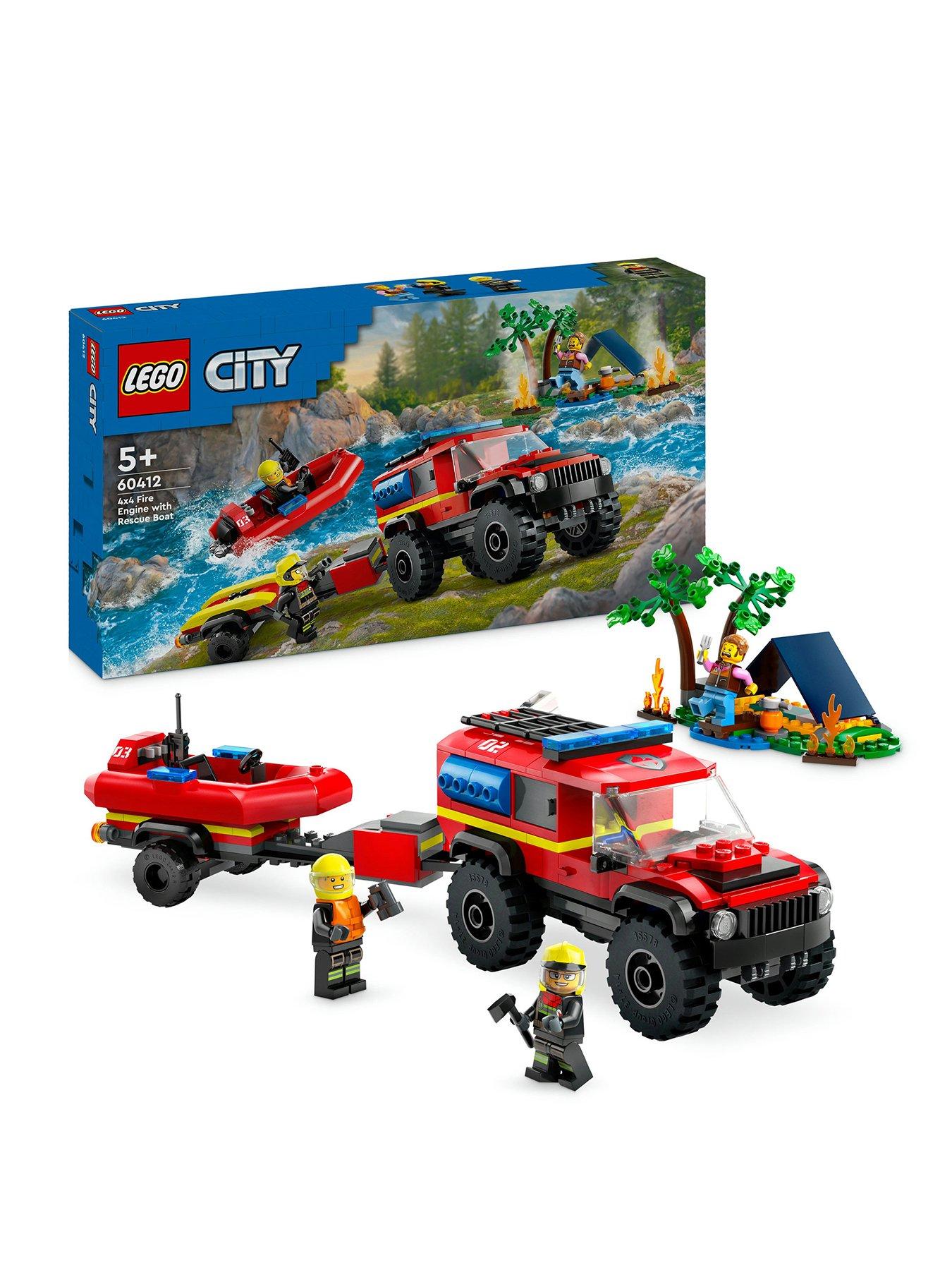 undefined 4x4 Fire Engine with Rescue Boat Toy 60412