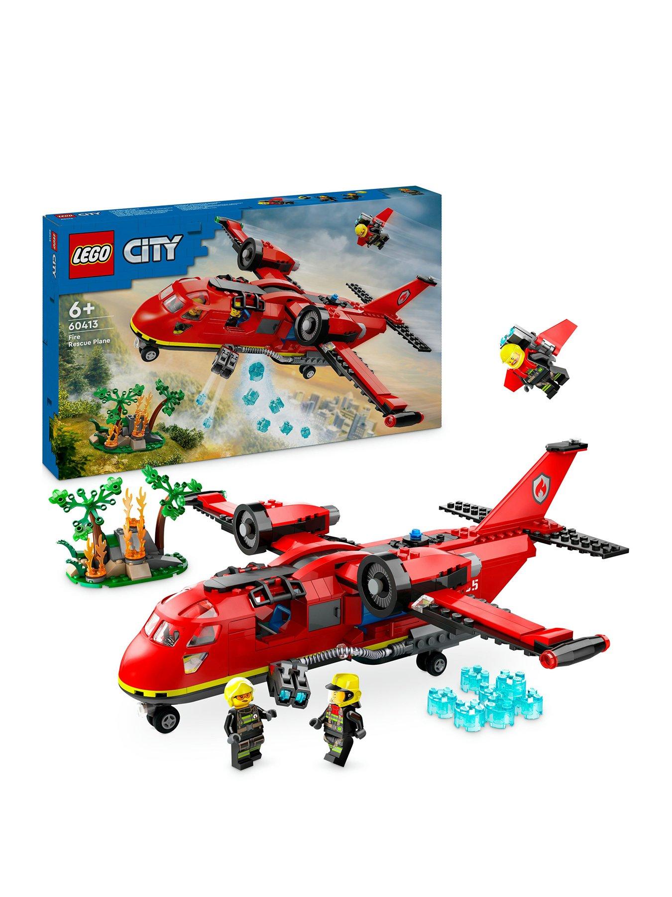 Image 1 of 7 of LEGO City Fire Rescue Plane Building Toy Set 60413