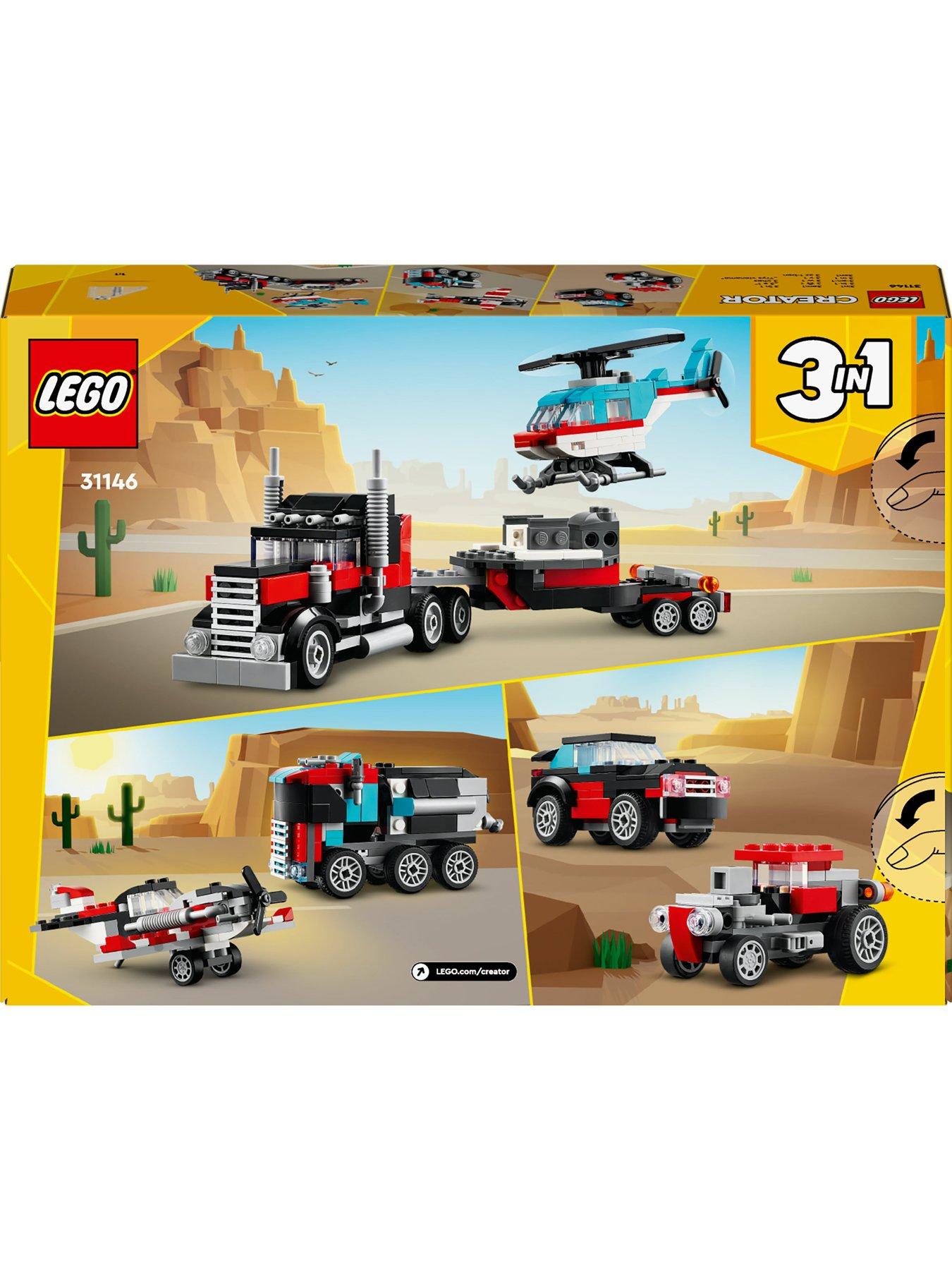 Image 7 of 7 of LEGO Creator 3in1 Flatbed Truck with Helicopter 31146