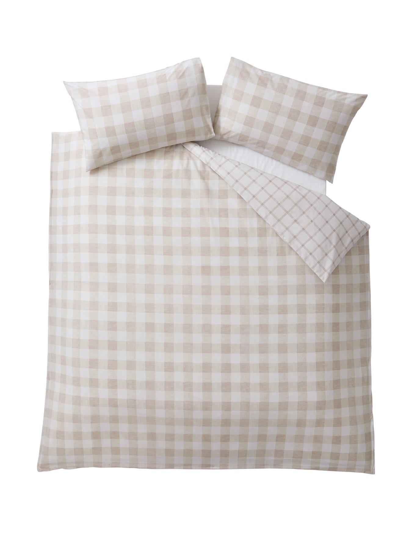  image of everyday-modern-farmhouse-gingham-check-duvet-cover-set