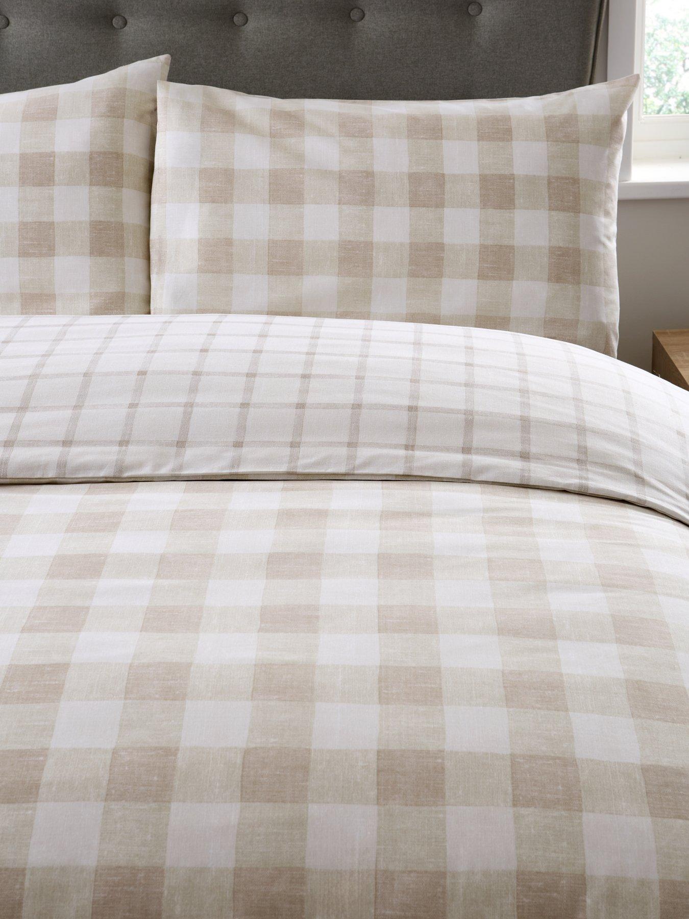  image of everyday-modern-farmhouse-gingham-check-duvet-cover-set