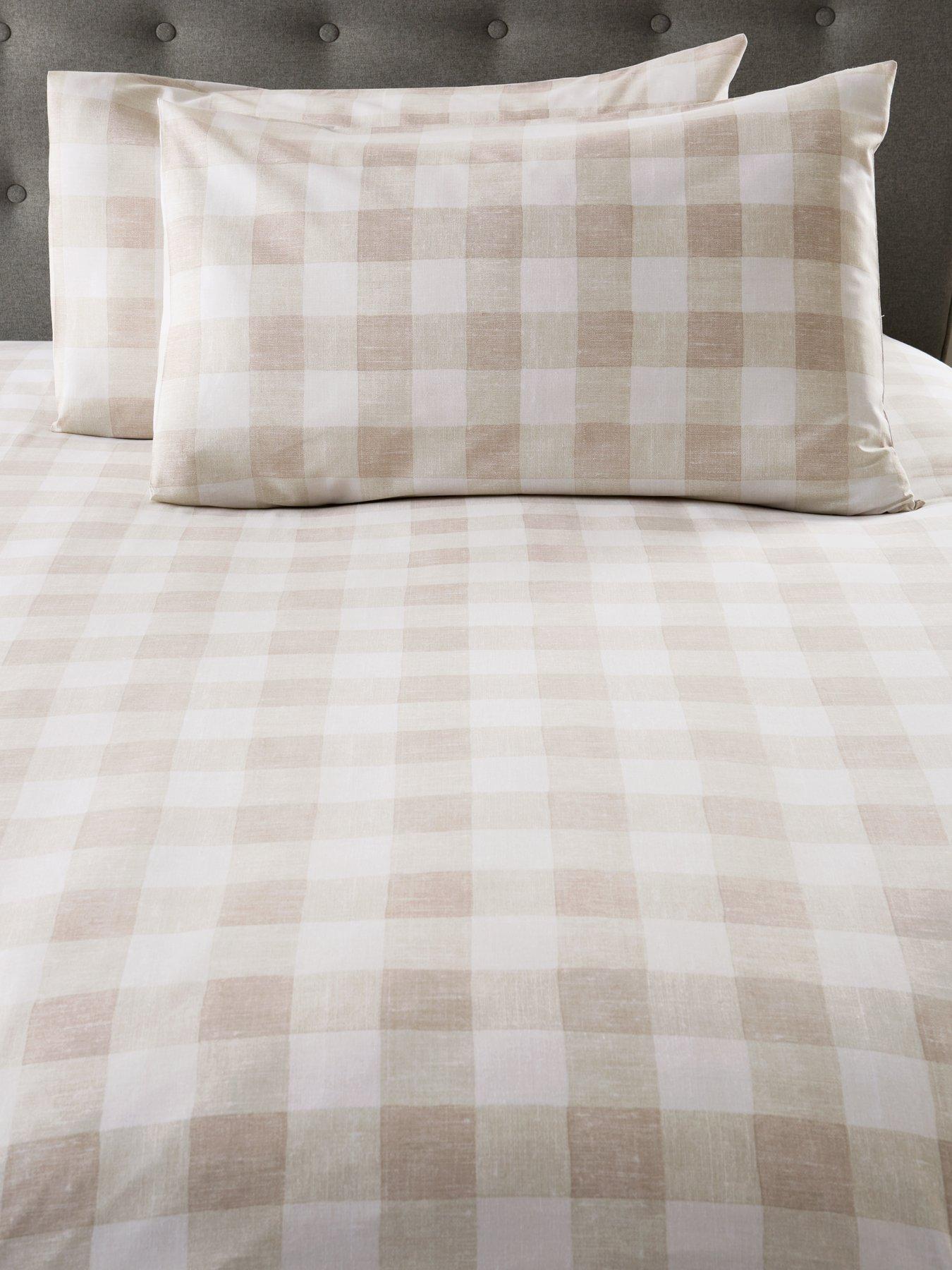  image of everyday-modern-farmhouse-gingham-check-duvet-cover-set