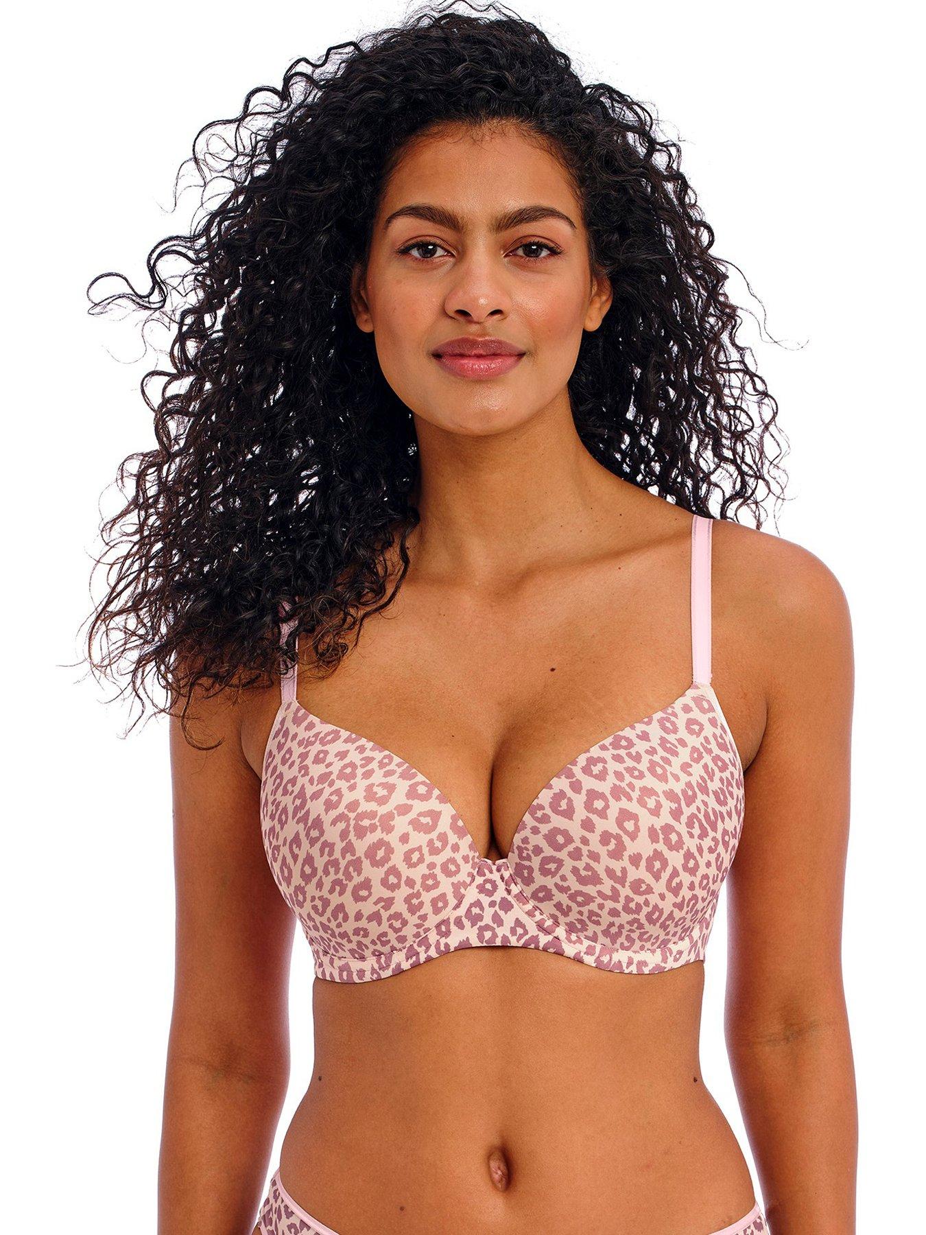 Constance Padded Push Up Bra In Black & Rose Gold - Pour Moi – BraTopia