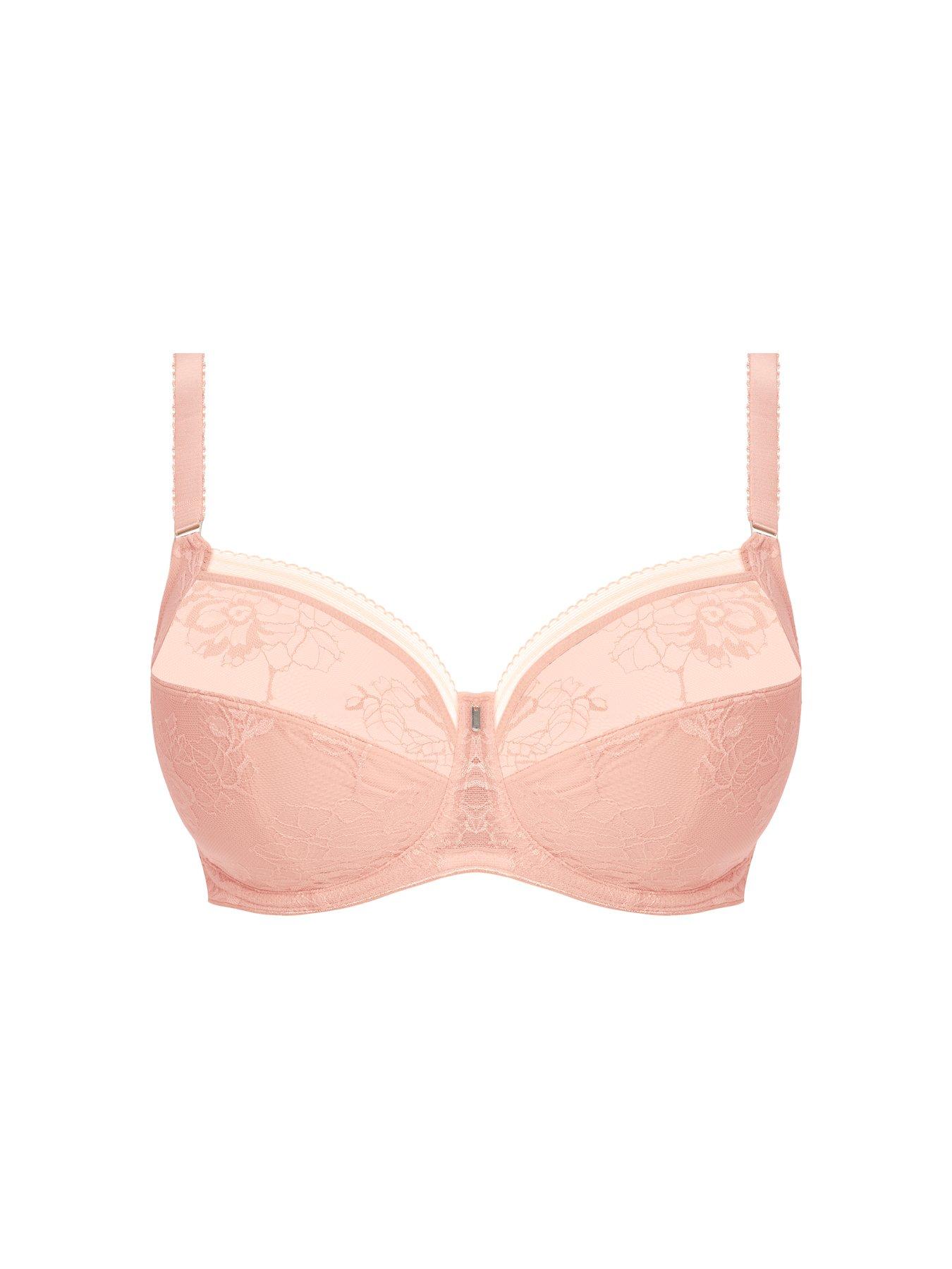  image of fantasie-fusion-lace-underwired-side-support-bra-pink