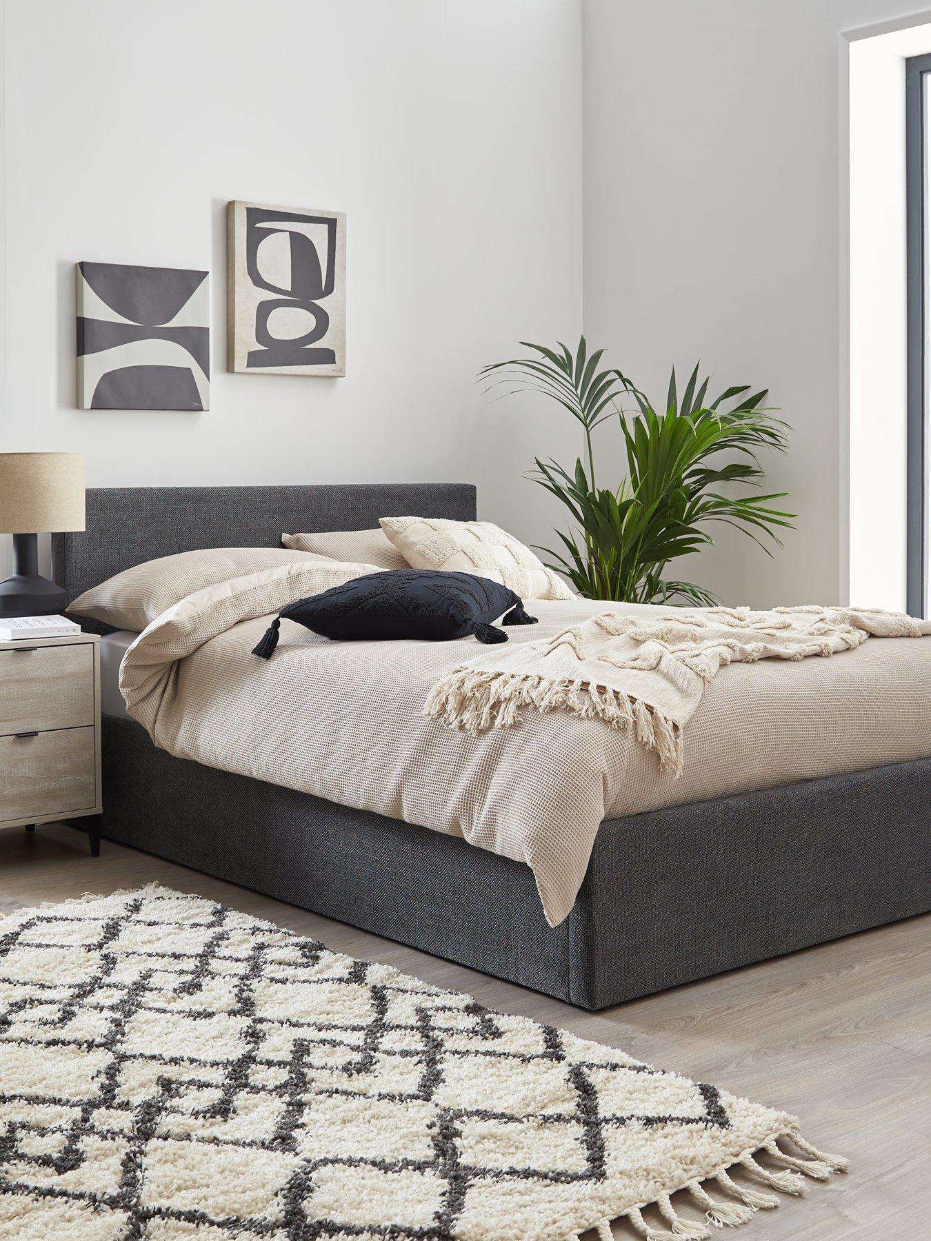 Double ottoman bed store frame sale