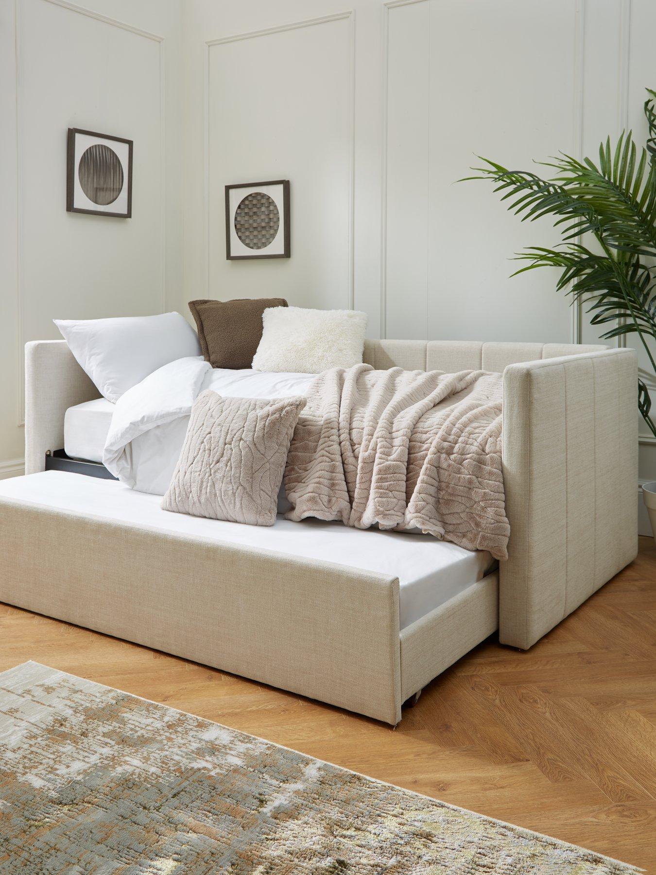 The Very Collection Newport Day Bed with Low Level Trundle and Mattress Options (Buy  &  SAVE!) - Natural - FSC® Certified