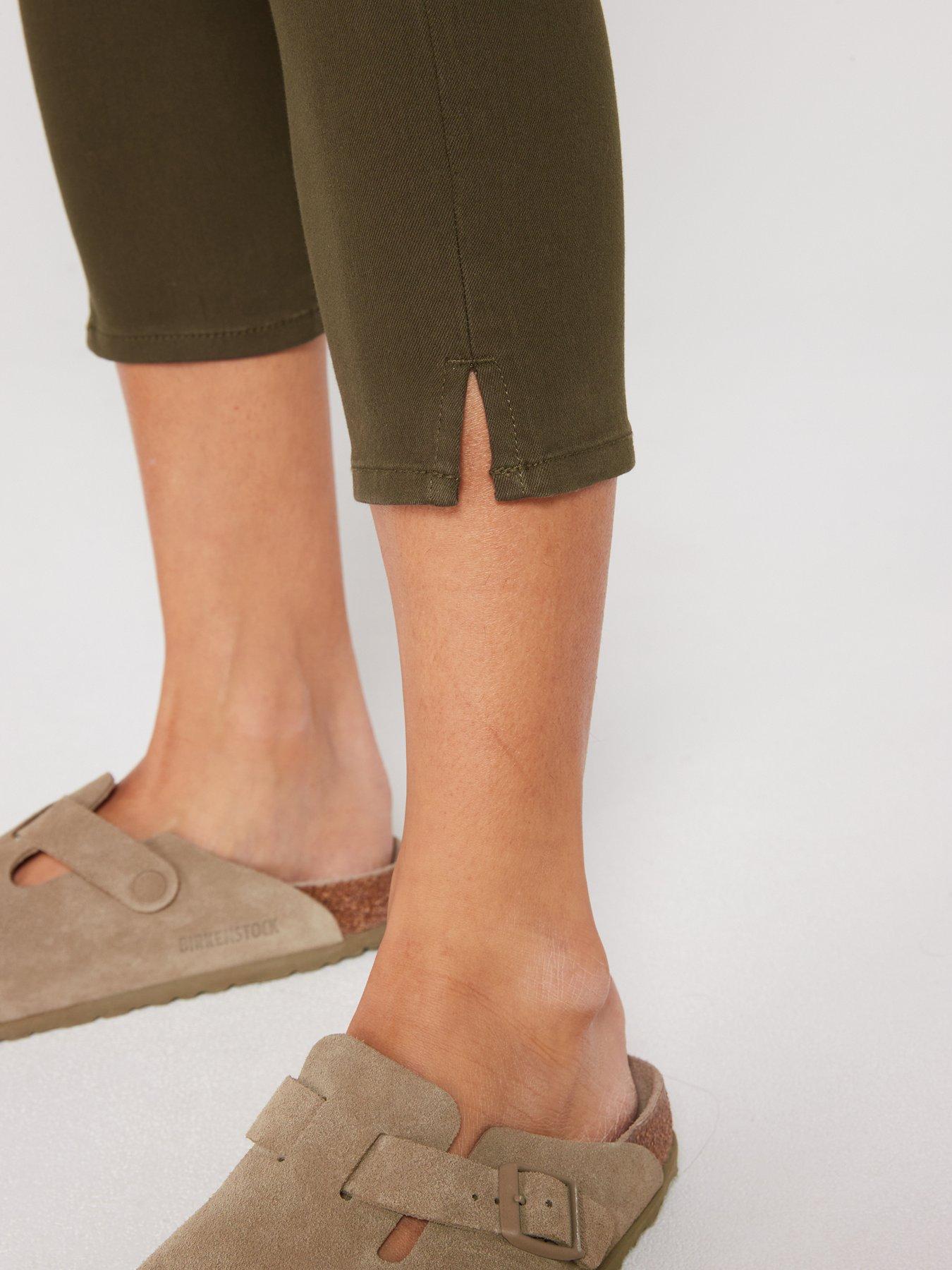 Image 6 of 6 of Everyday High Waist Crop Jeggings - Khaki