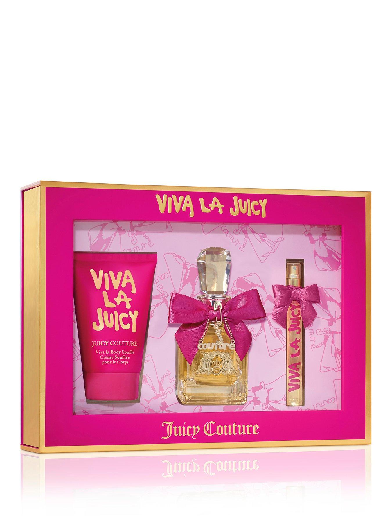 Juicy Couture Viva La 50ml Eau de Parfum, 10ml Spray Pen & 125ml Body ...