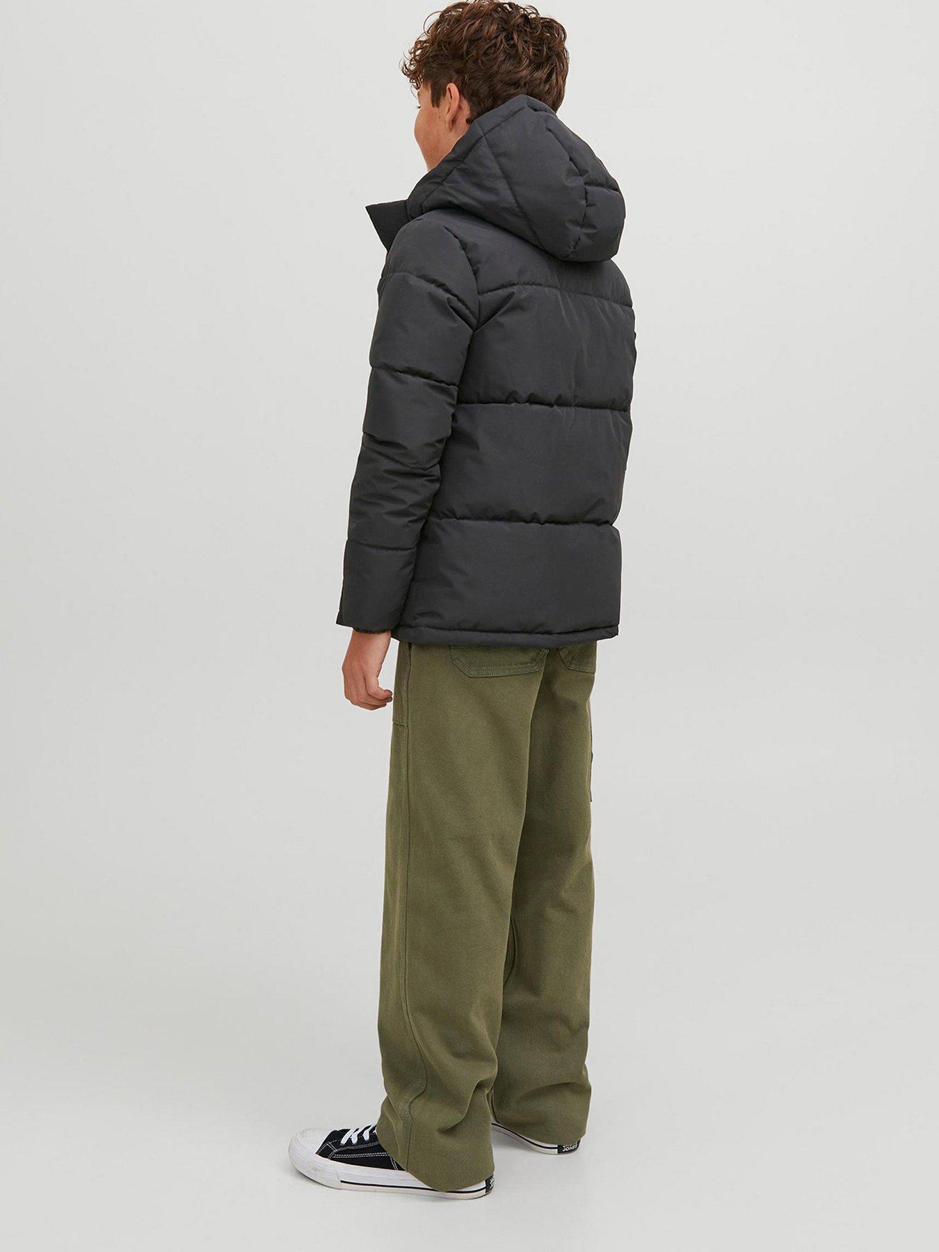 Image 3 of 5 of Jack & Jones Junior Boys Speed Padded Jacket - Black