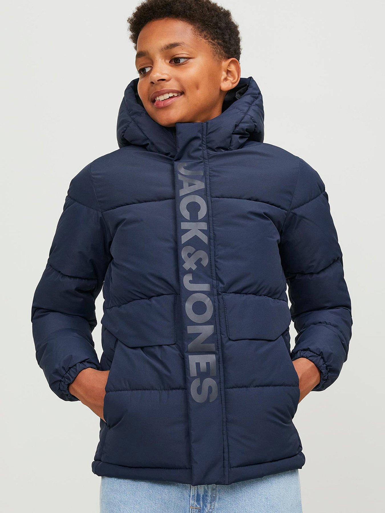 Jack & Jones Junior Boys Speed Padded Jacket - Navy Blazer