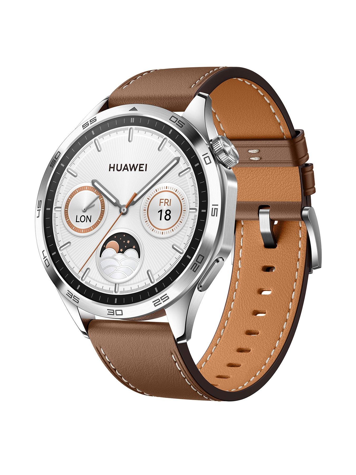 undefined WATCH GT4 46MM Brown Leather Strap