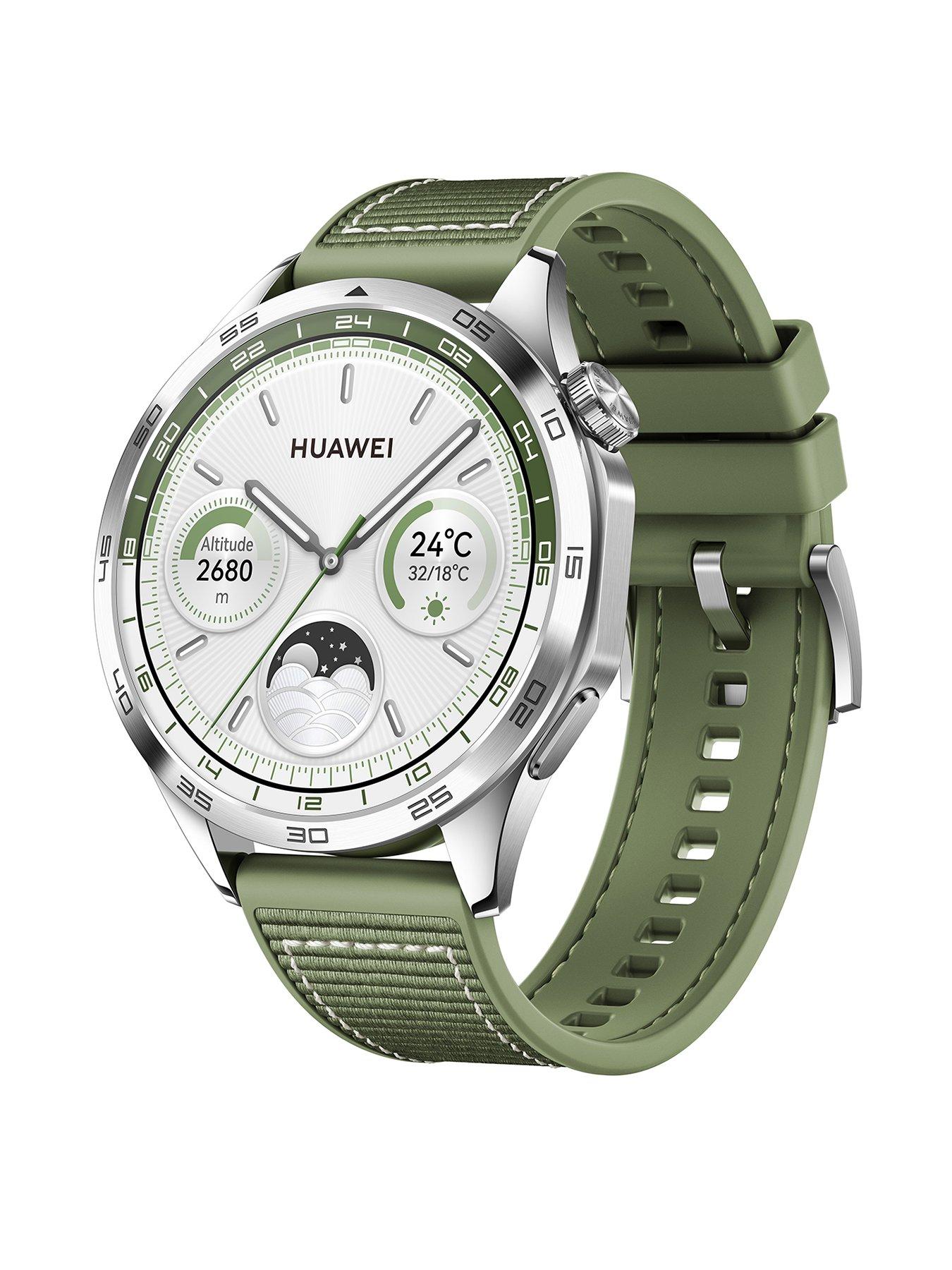 undefined WATCH GT4 46MM Green Woven Strap