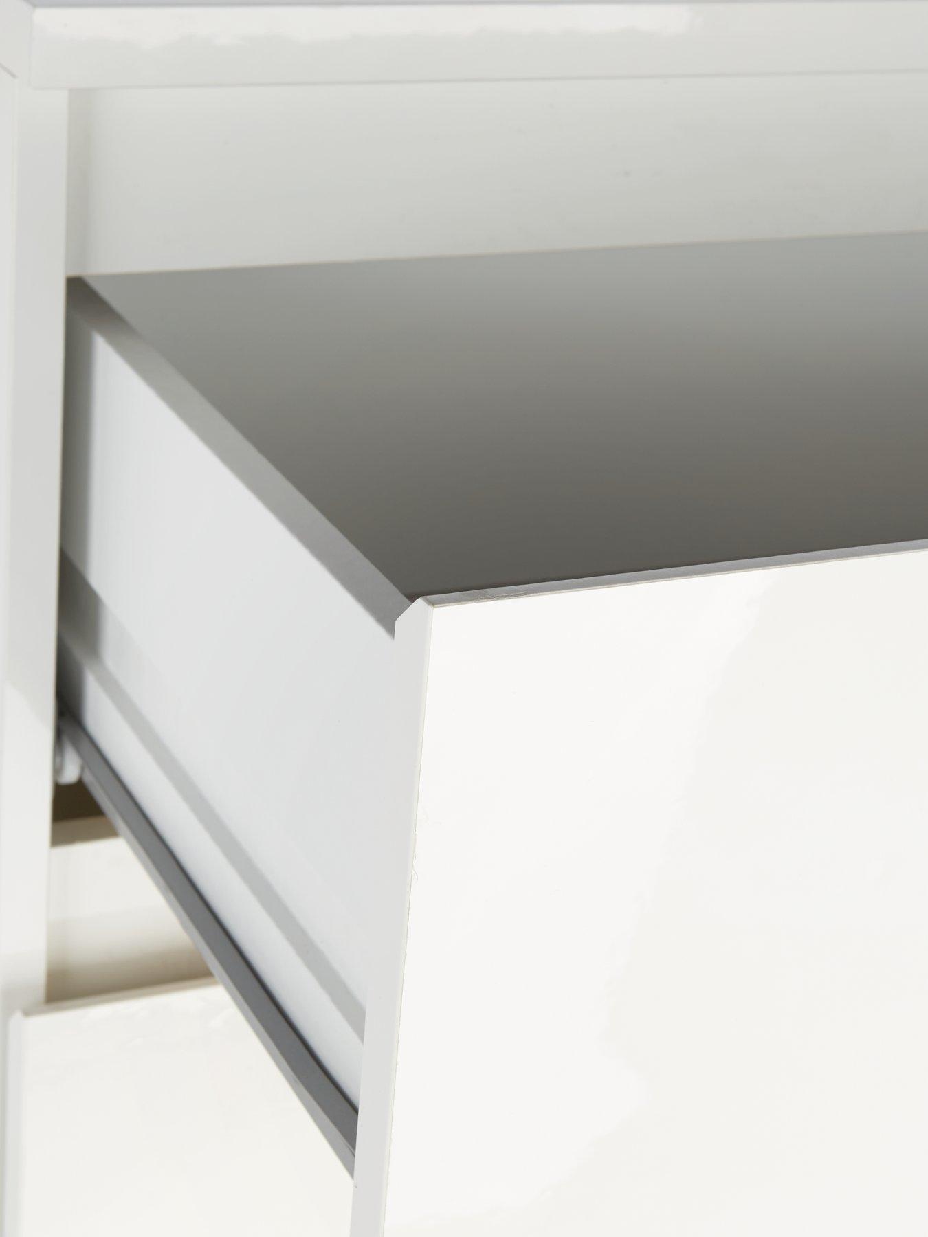 Image 6 of 6 of The Very Collection Layton Gloss 5 Drawer Chest&nbsp;- White - FSC&reg; Certified