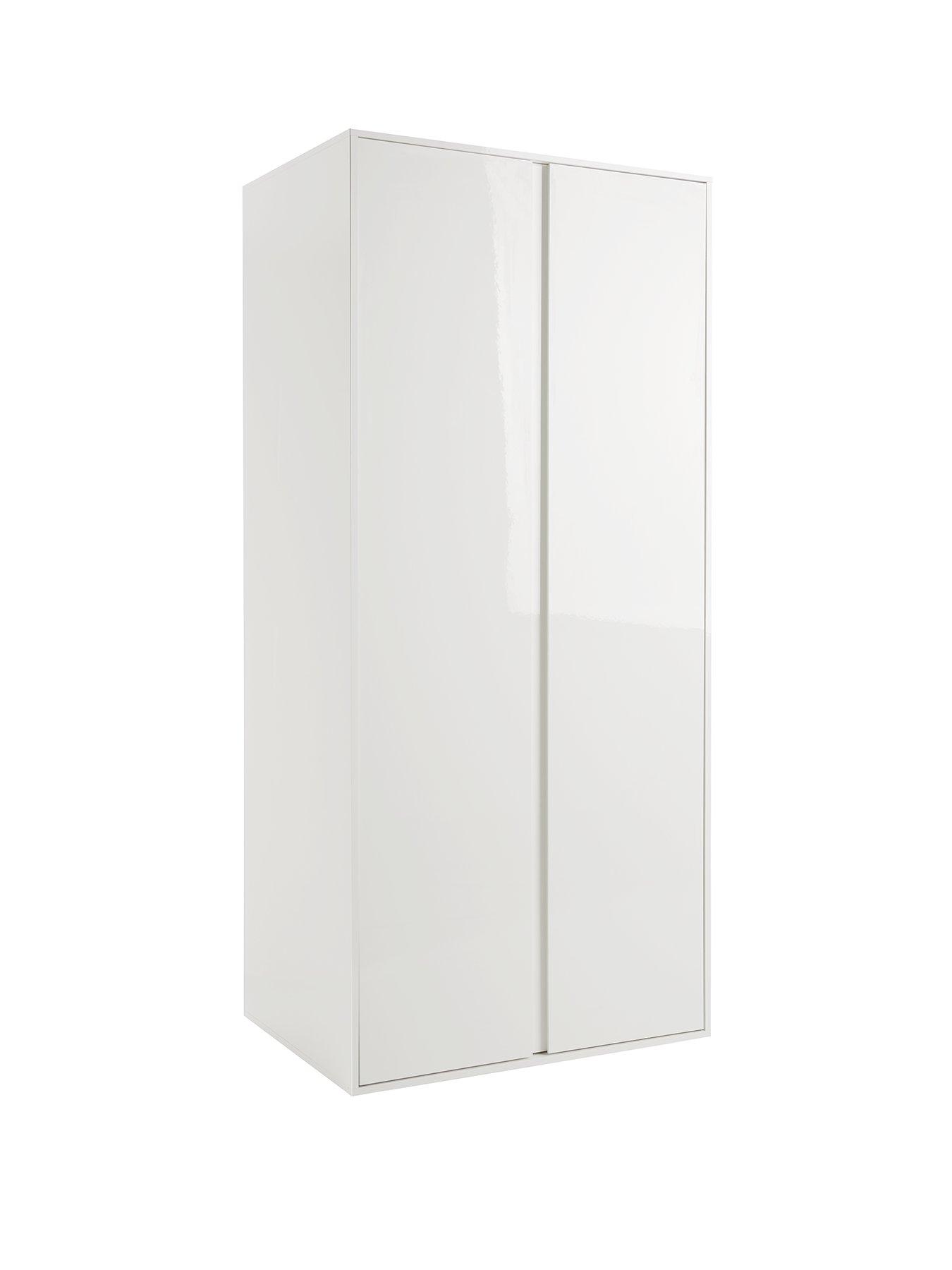 Image 3 of 6 of The Very Collection Layton Gloss 2 Door Wardrobe&nbsp;- White - FSC&reg; Certified