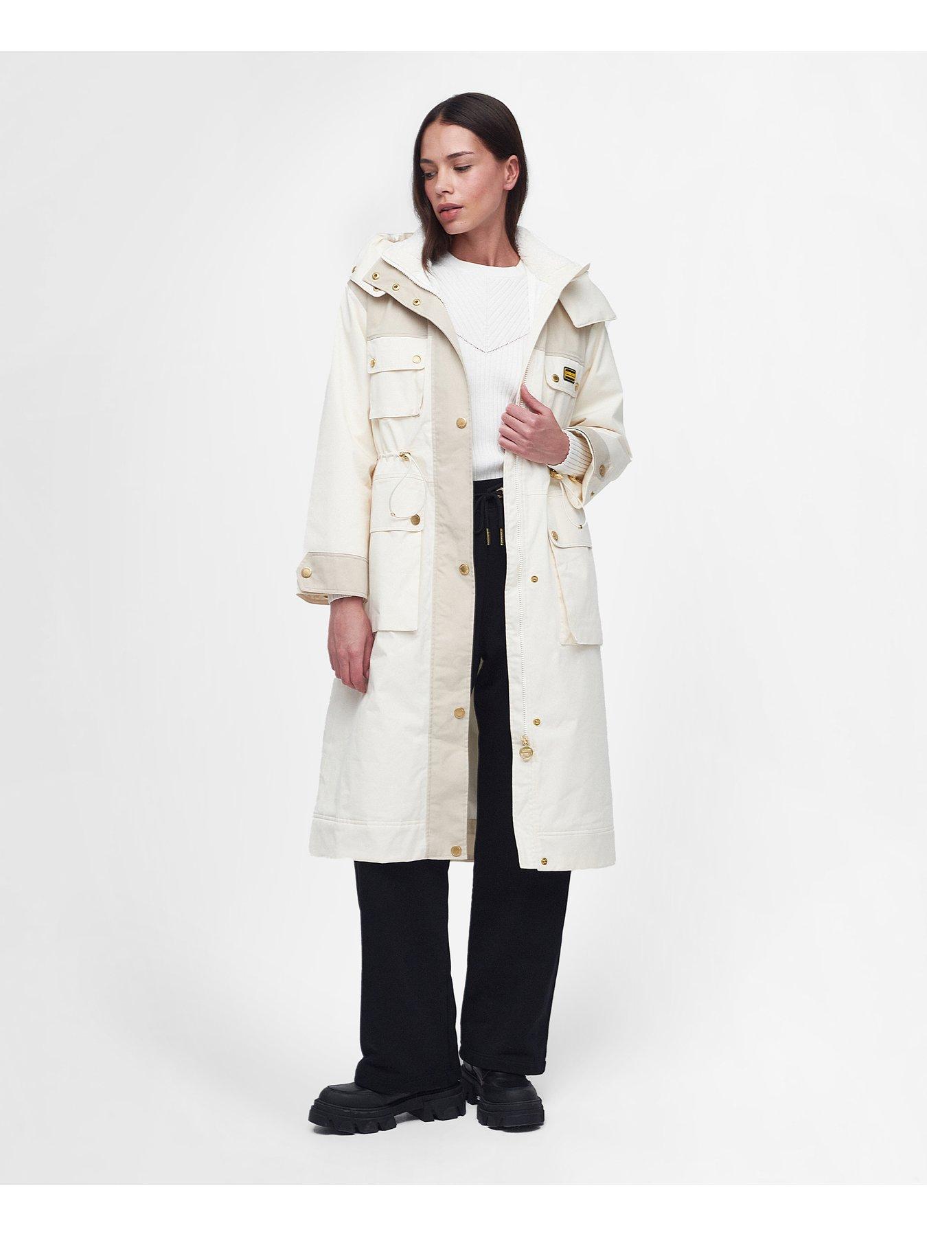 Barbour best sale white coat