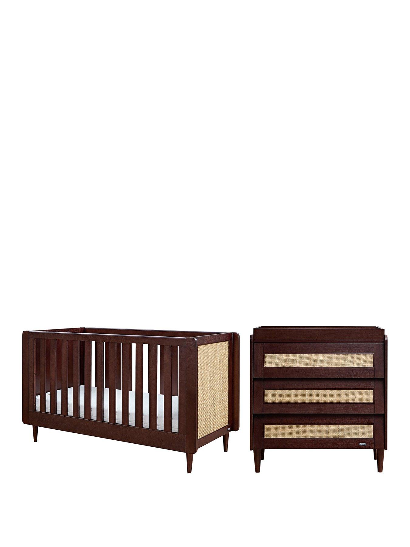 Tutti Bambini Japandi 2 Piece Furniture Room Set Warm Walnut