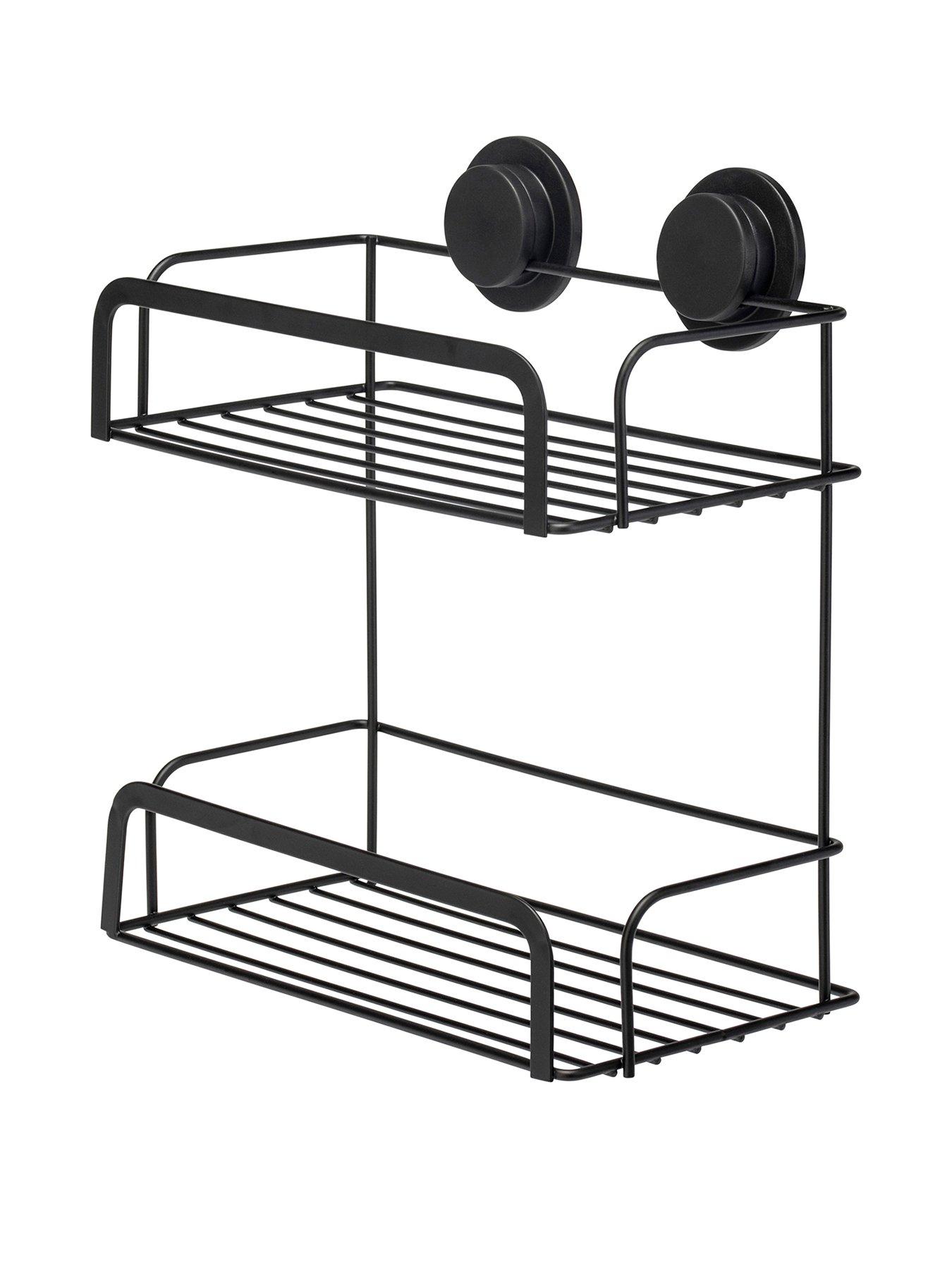 Image 2 of 6 of Croydex Stick 'n' Lock 2 Tier Cosmetic Basket