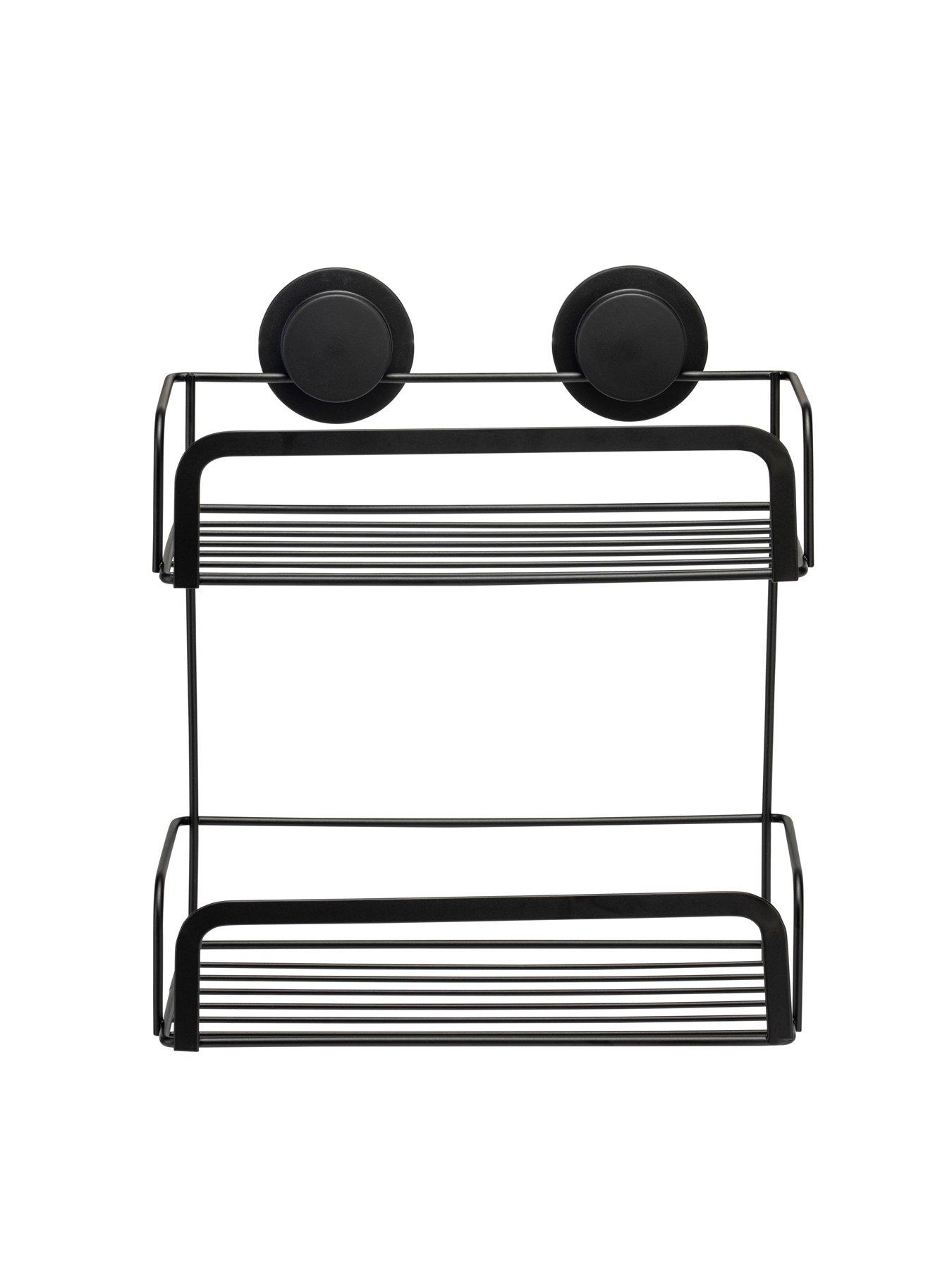 Image 3 of 6 of Croydex Stick 'n' Lock 2 Tier Cosmetic Basket