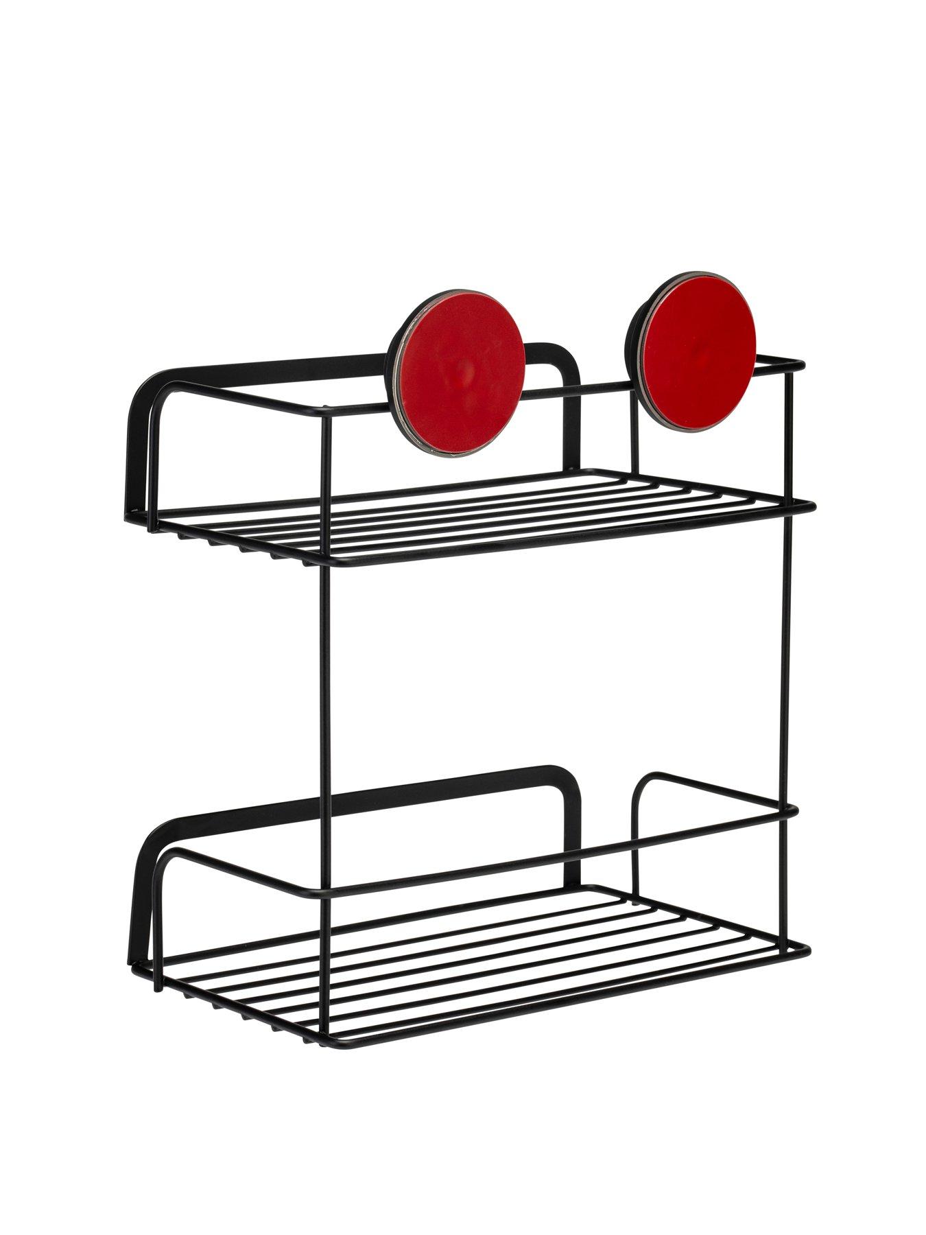 Image 5 of 6 of Croydex Stick 'n' Lock 2 Tier Cosmetic Basket