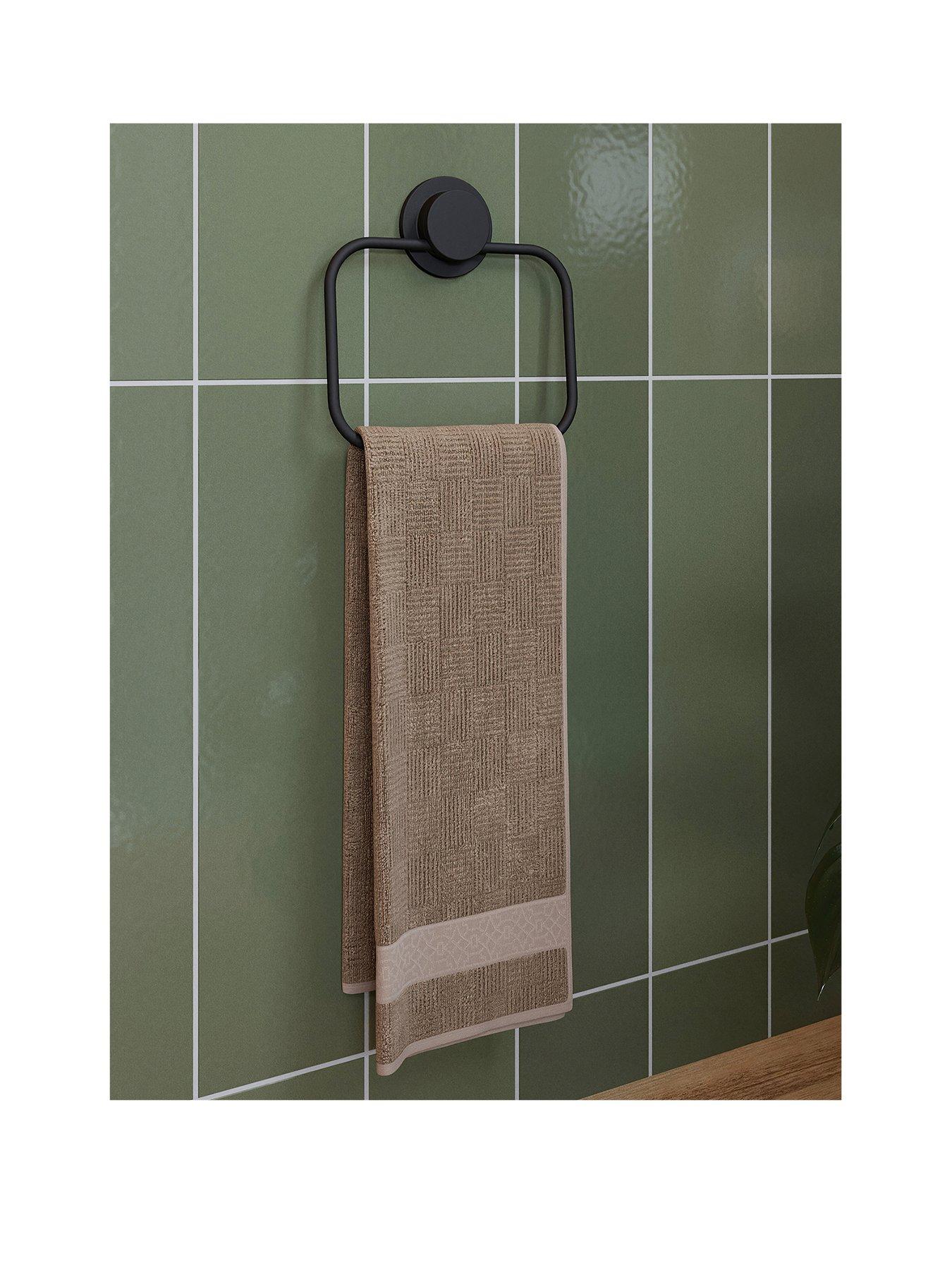 Image 1 of 7 of Croydex Stick 'n' Lock Towel Holder