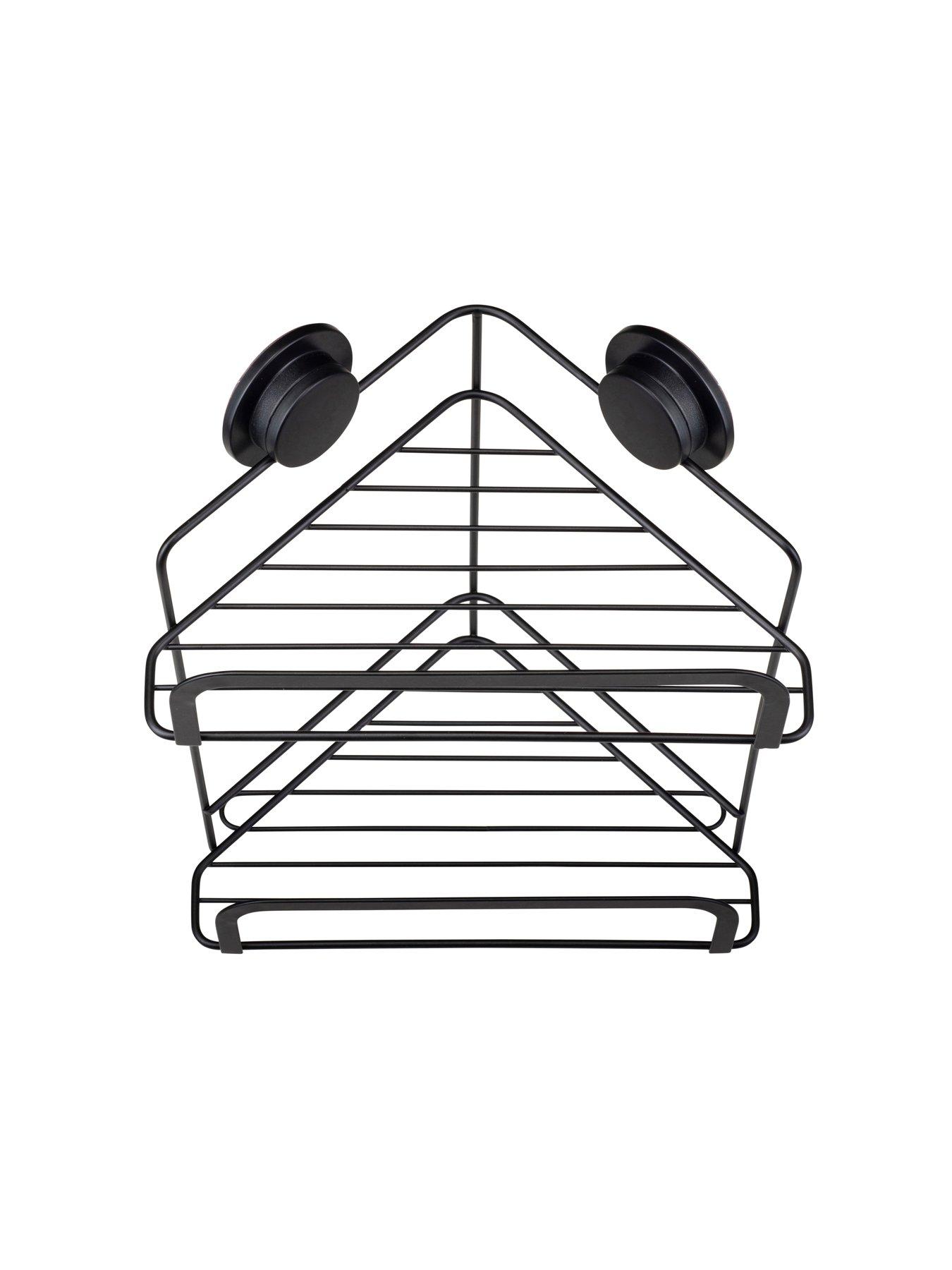 Image 4 of 6 of Croydex Stick 'n' Lock 2 Tier Corner Basket