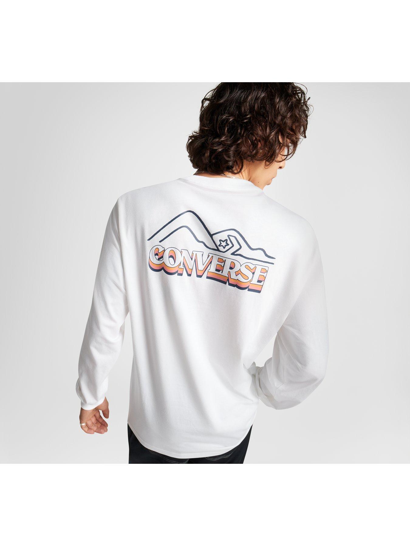 Long sleeve converse top sale