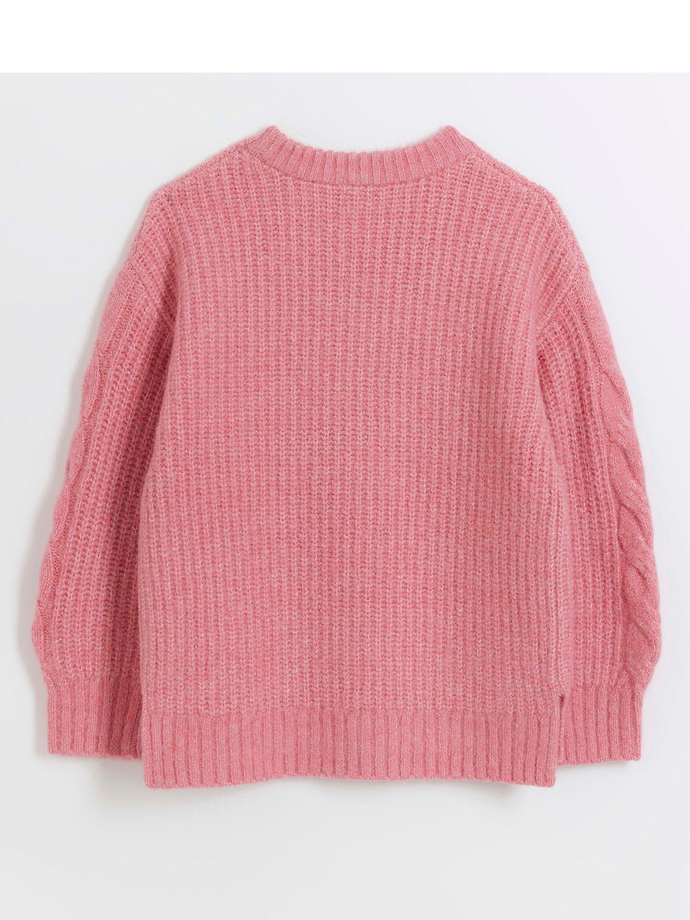 Girls cable knit clearance jumper